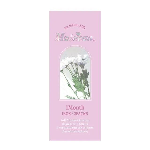 Motecon 1 Month Milktea Ash｜月拋彩妝隱形眼鏡｜每盒2片