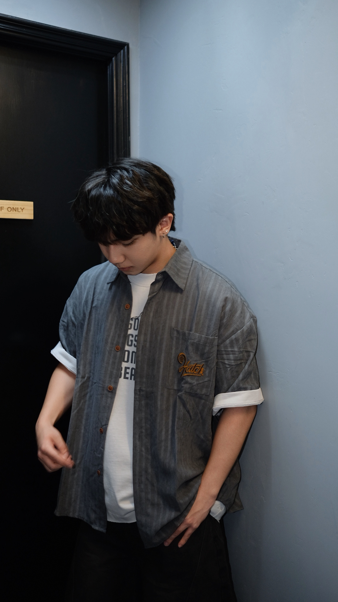 SS0044 刺繡Pocket 恤衫