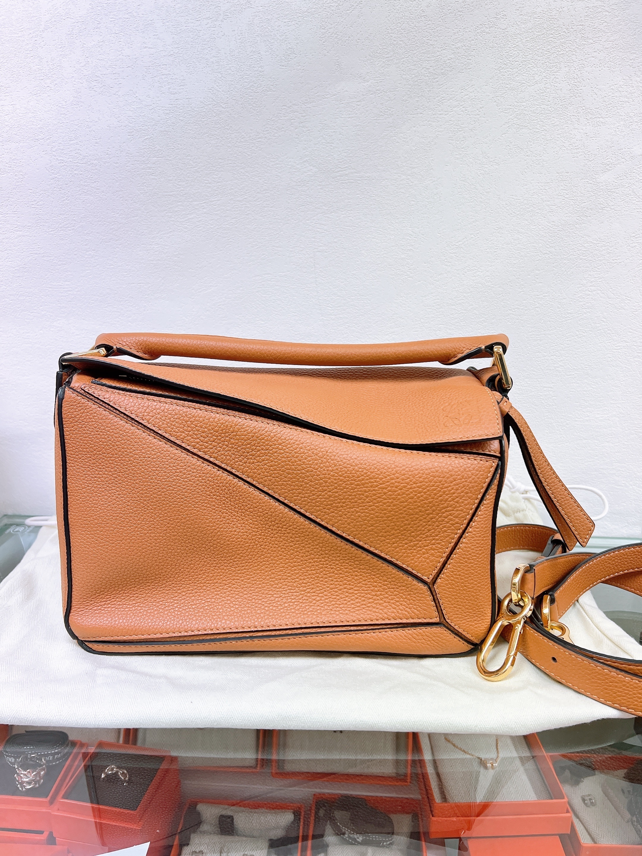 Loewe puzzle small caramel