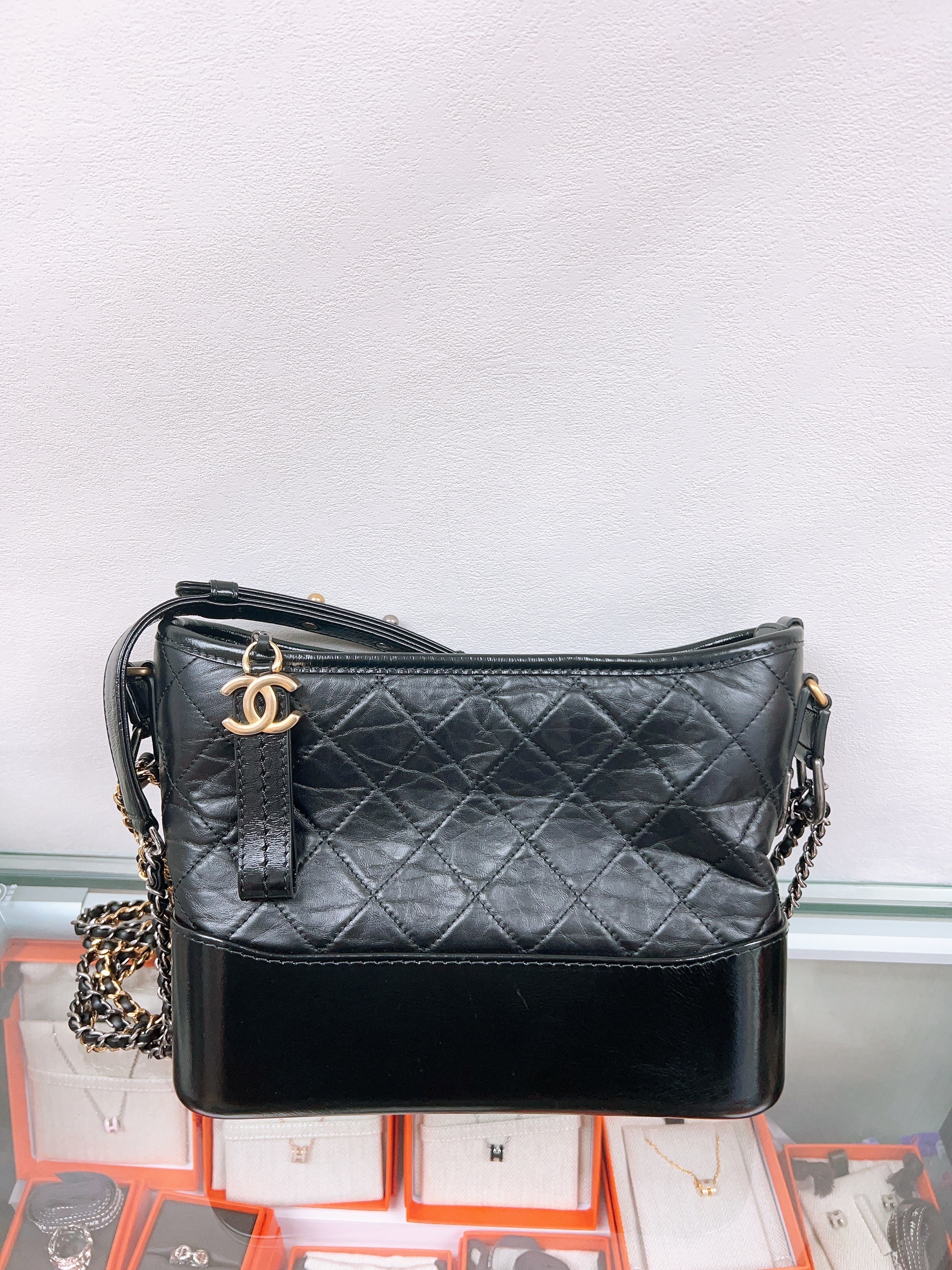 Chanel gabrielle hobo new medium/ small black