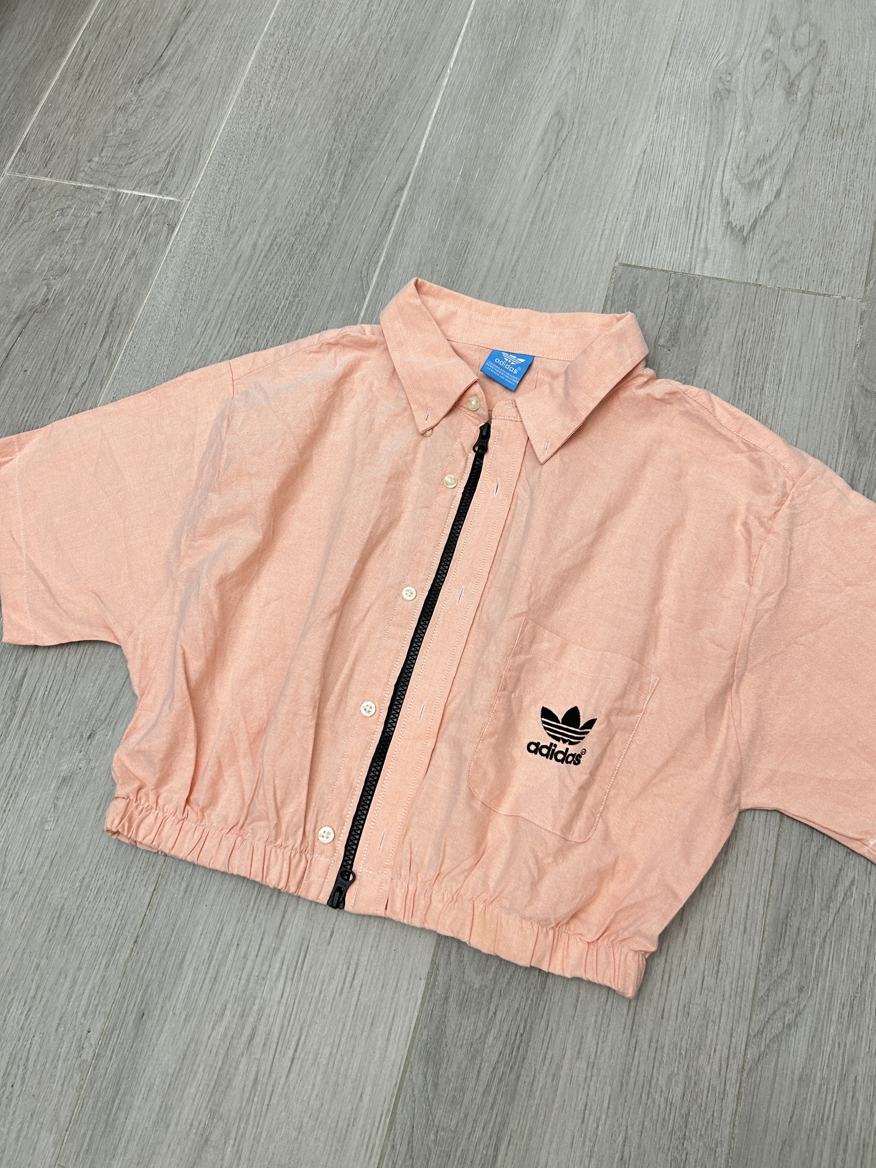 【現貨】泰國Remake 短版雙拉鏈短袖裇衫