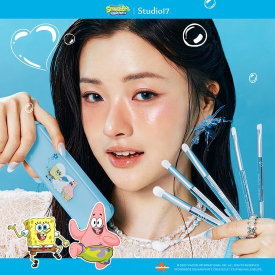 《Olive young連線》Studio17 x 海綿寶寶 Eye Makeup Brush Set