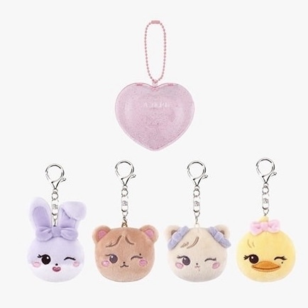 Blackpink Character Plush face Keyring case