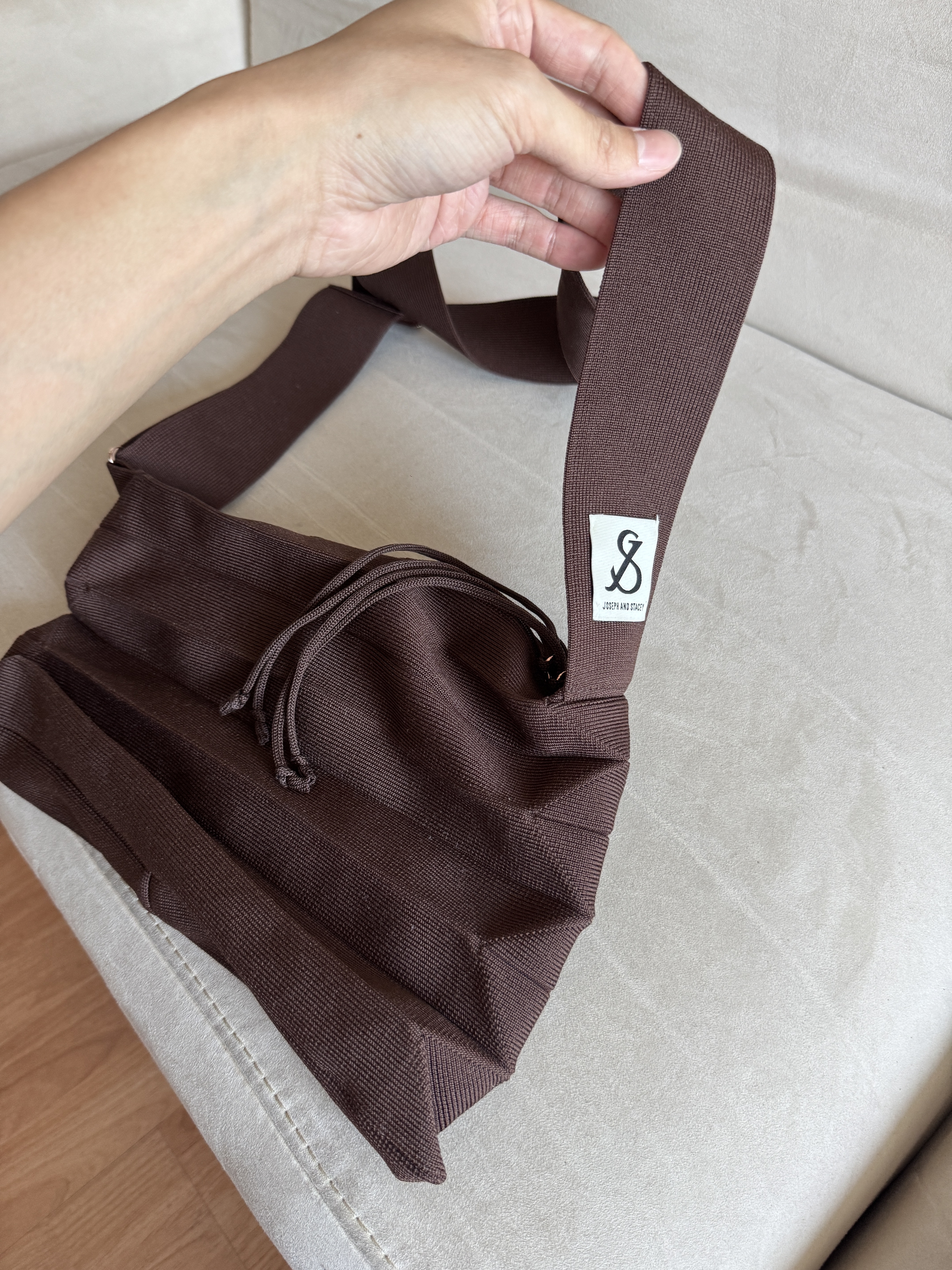 二手包／Joseph & Stacey 折疊包 咖啡色 9成新