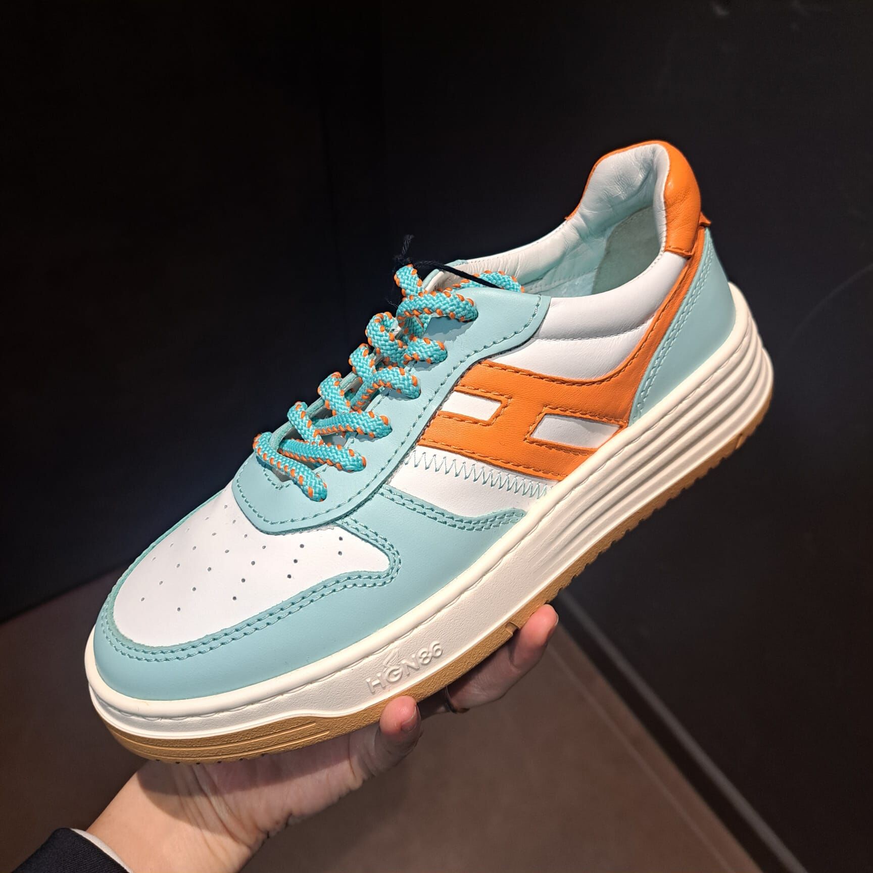 Tods Hogan HXW630 Allaciato sneaker Blue & Orange