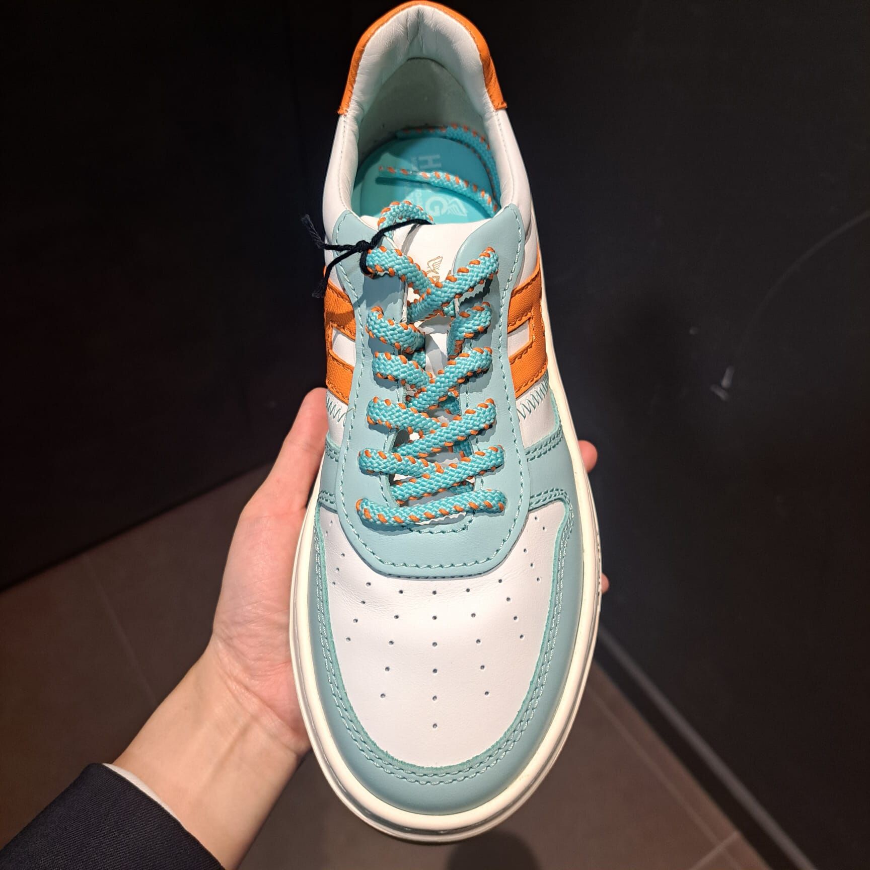 Tods Hogan HXW630 Allaciato sneaker Blue & Orange