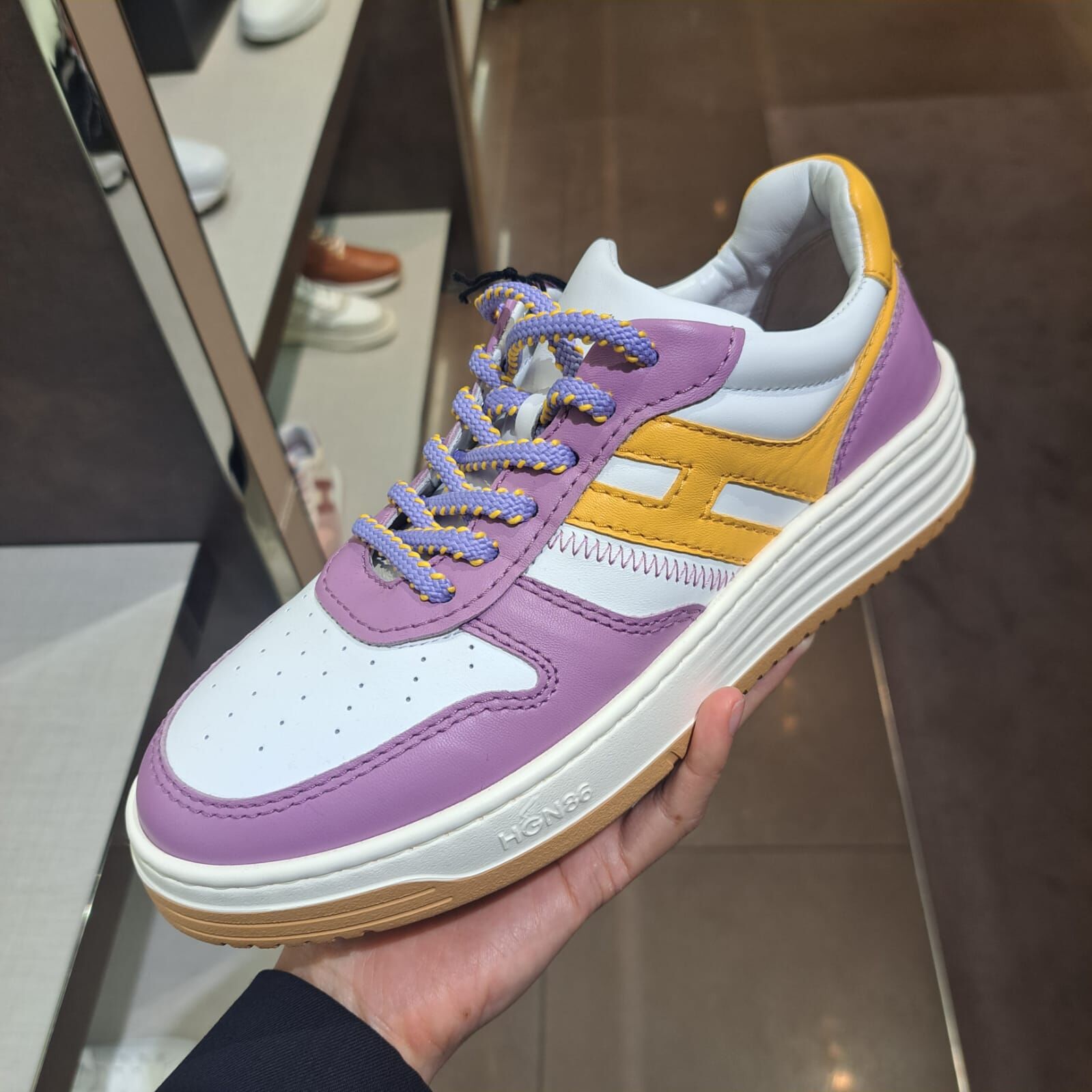 Tods Hogan HXW630 Allaciato sneaker Purple & Orange