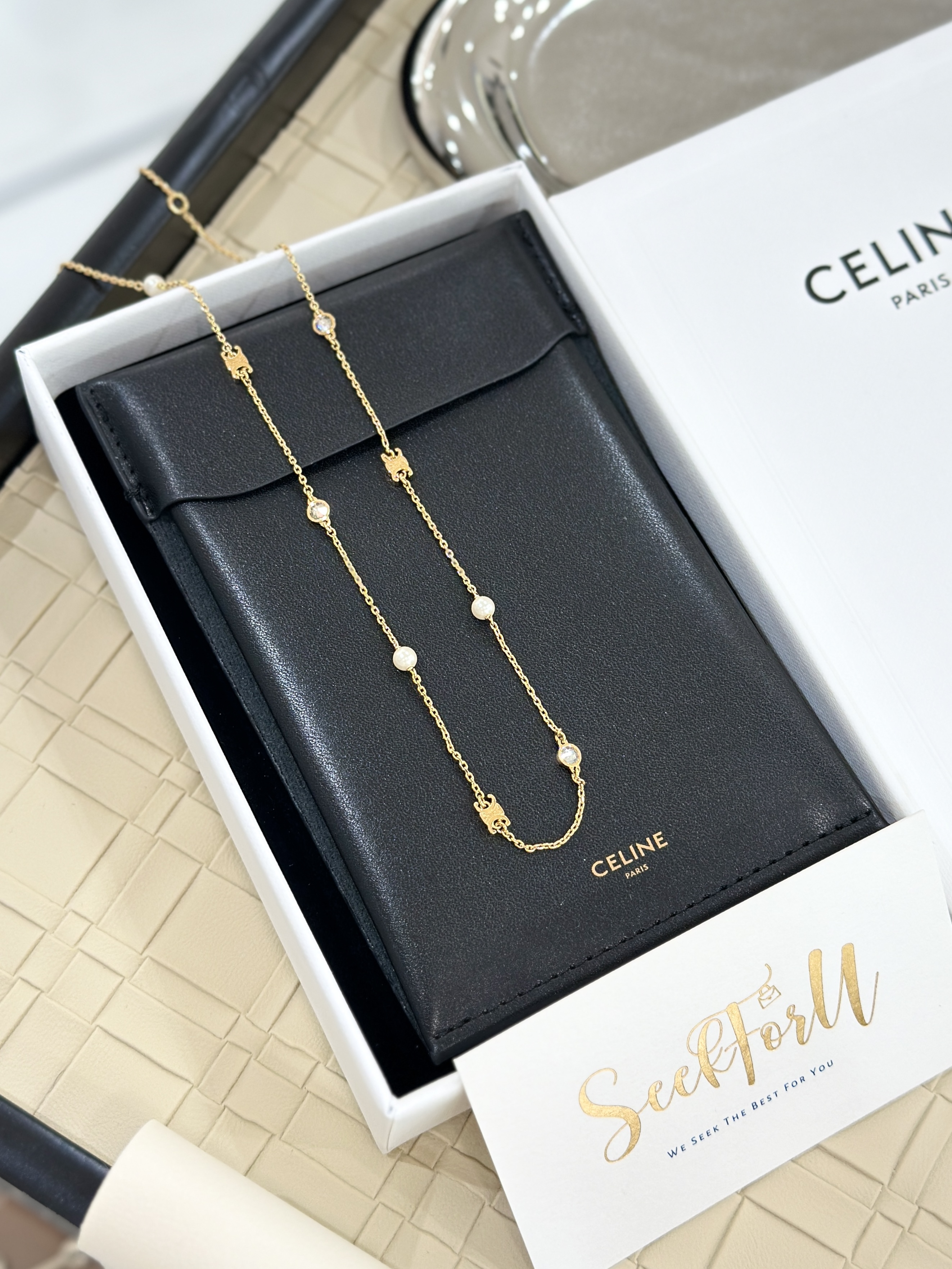 CELINE Les Perles Celine Necklace