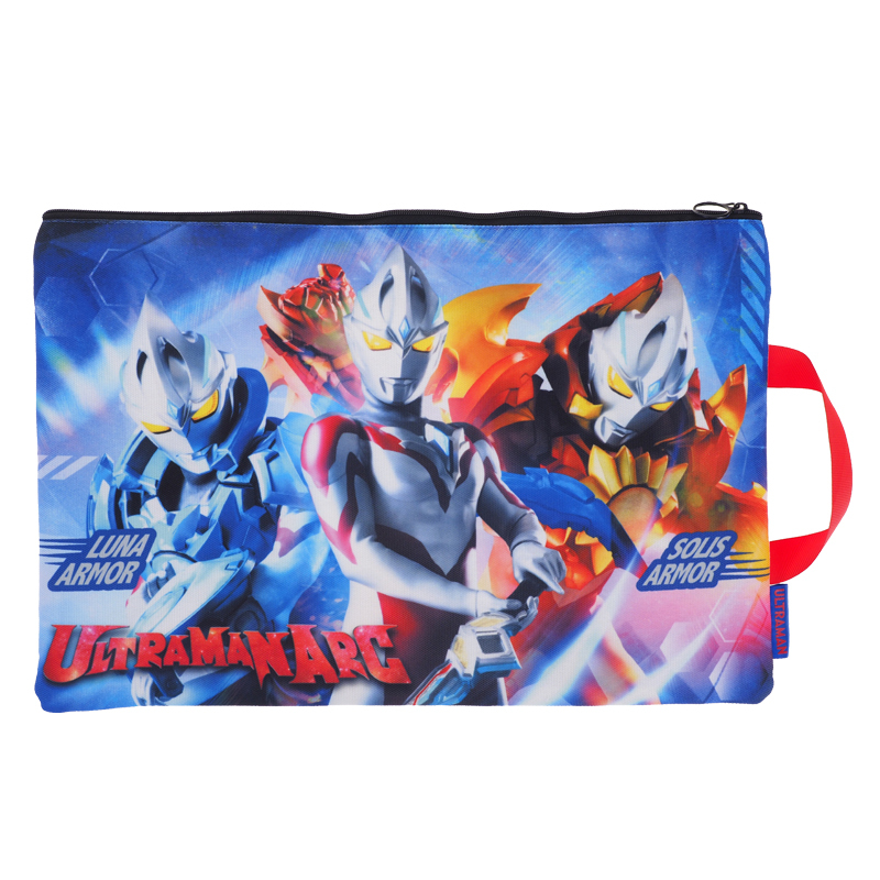 Ultraman F4雙拉鍊布文件袋連手挽 U8-7297-2