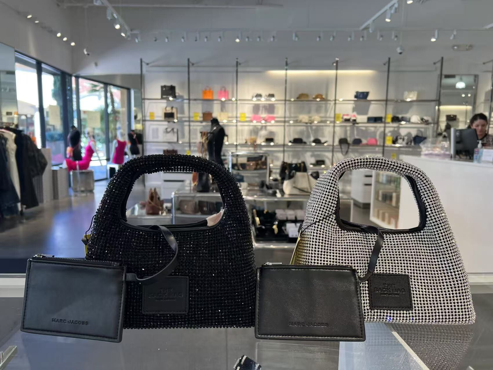 【預購】Marc Jacobs G072828 閃閃手提包包＋卡包套裝