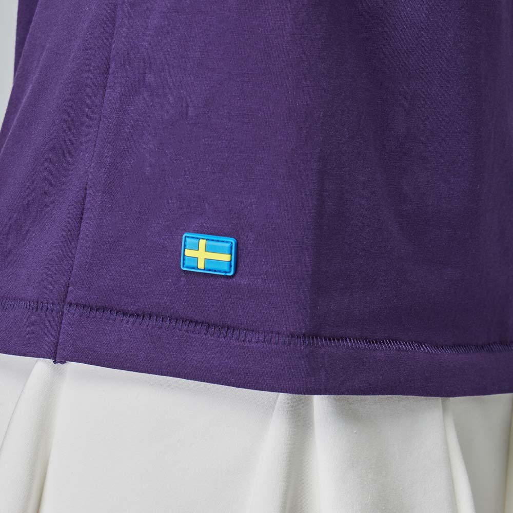 moz 發泡 樹林駝鹿 舒涼 柔彈T恤-深紫 男款