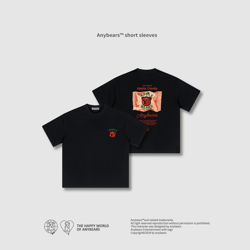 ANYBEARS® Candy Apples BEAR 蘋果糖熊 短Tee