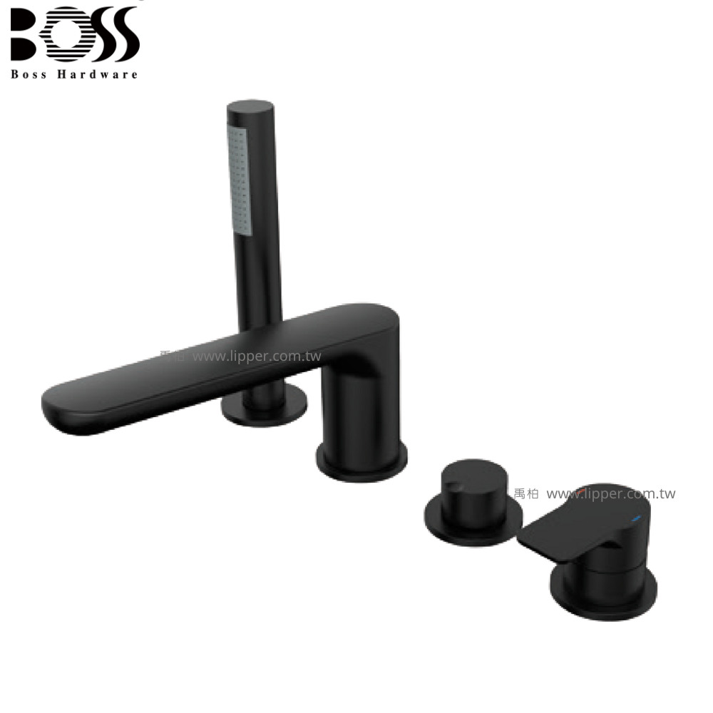 BOSS 時尚浴缸龍頭 四孔浴缸龍頭 (消光黑) D-8033MB