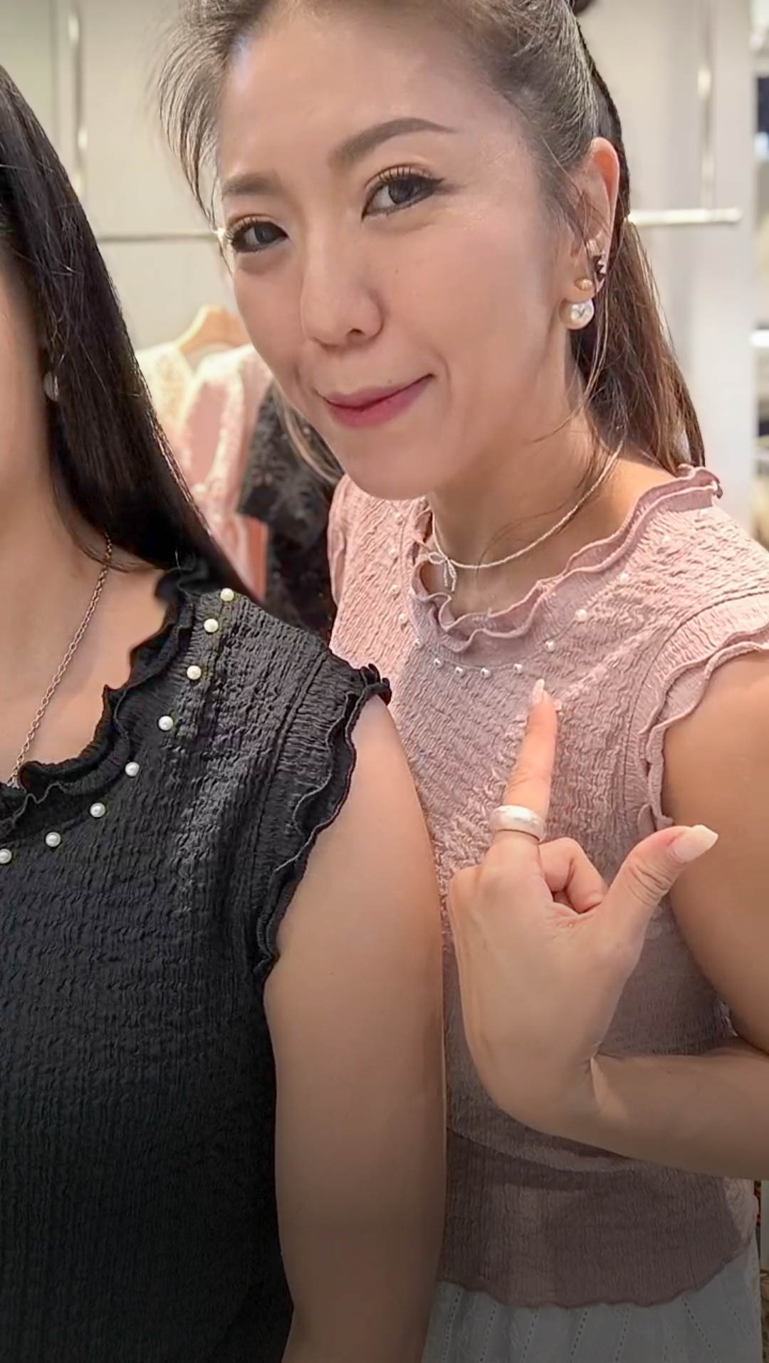 🥰PM_K9228  💥特價RM99 ▶️木耳邊 珍珠背心 👉B:84cm L:50cm👈