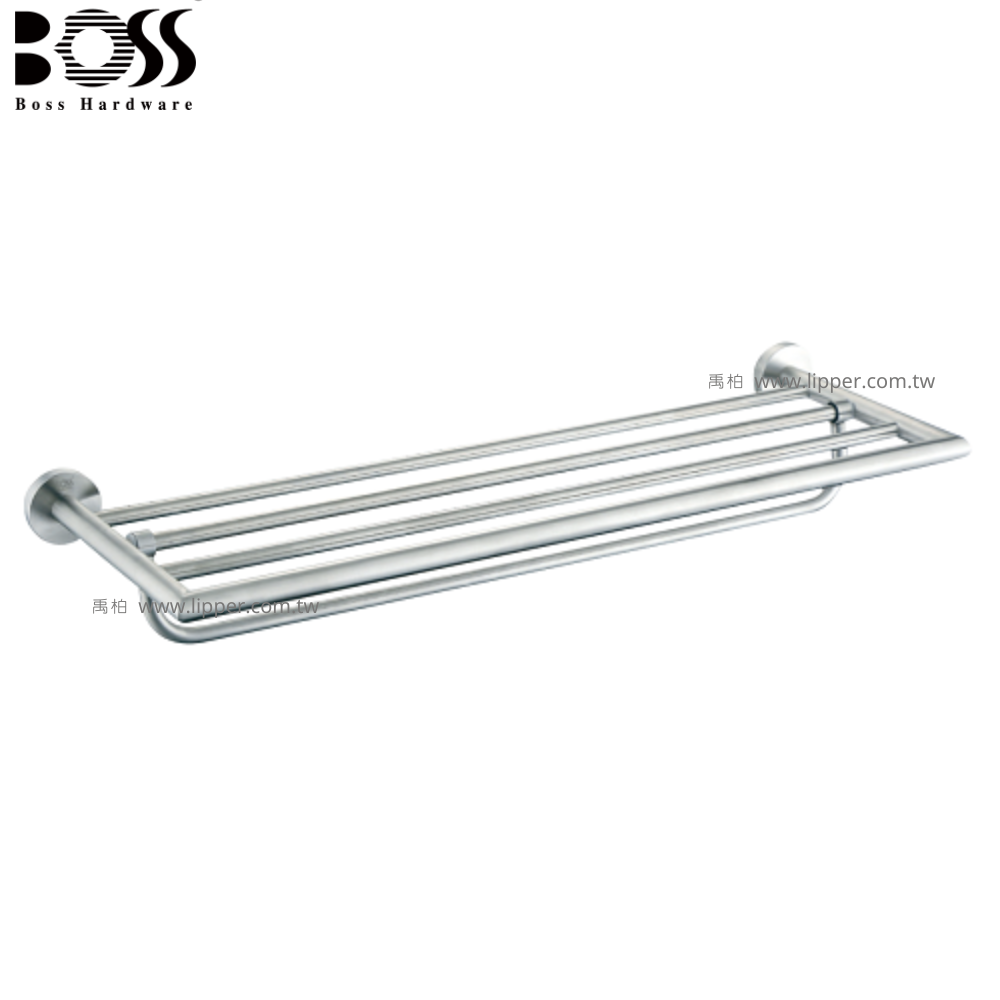 BOSS 不銹鋼雙層毛巾架 60cm 21010