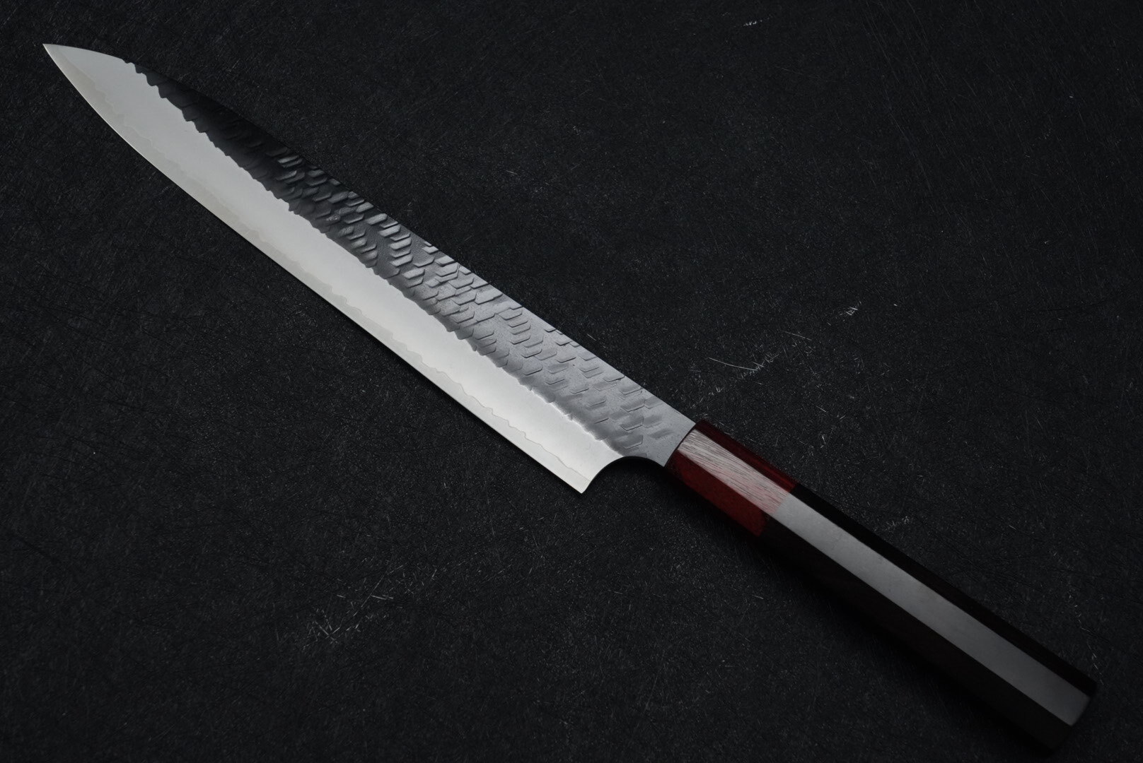二唐SG2 黒打槌目筋引240mm 刃のみ