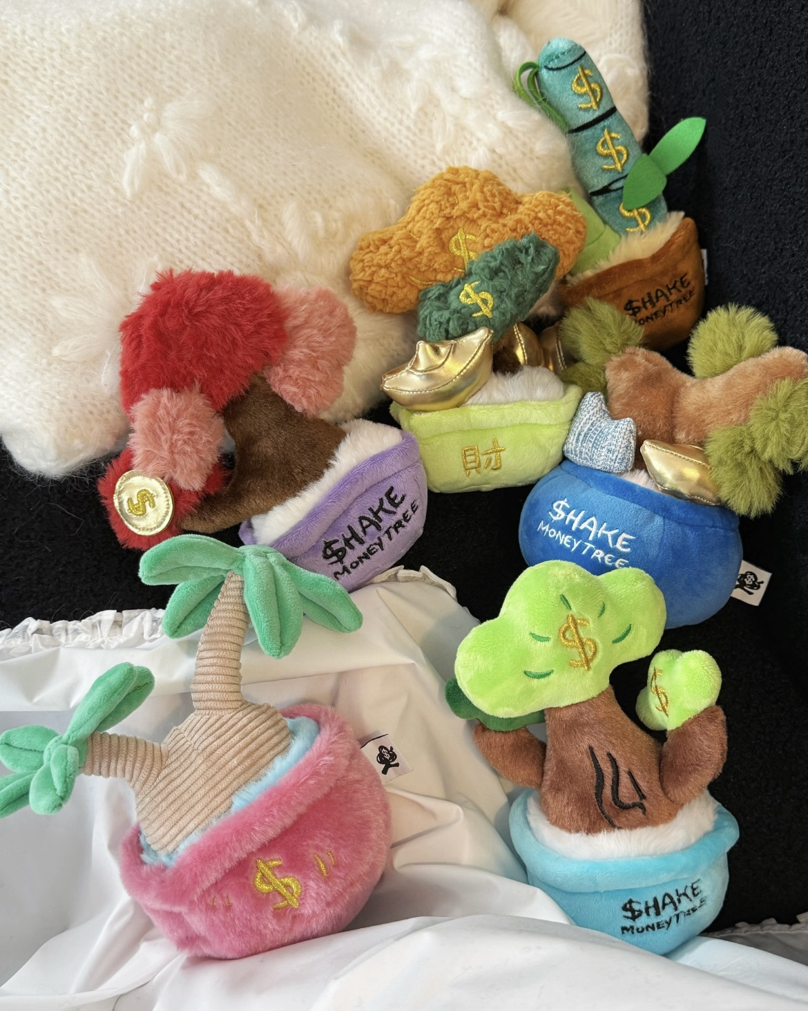 POP SUNDAY 搖錢樹盲盒 發財樹 毛絨 桌面擺件 辦公室招財小物