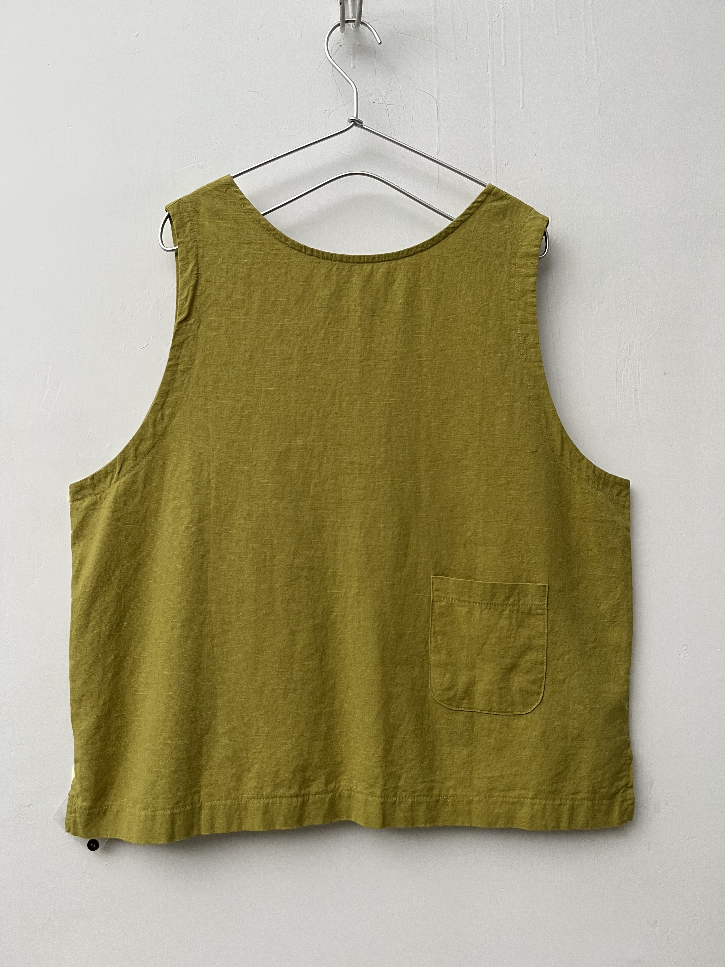 黃色2way背心外套