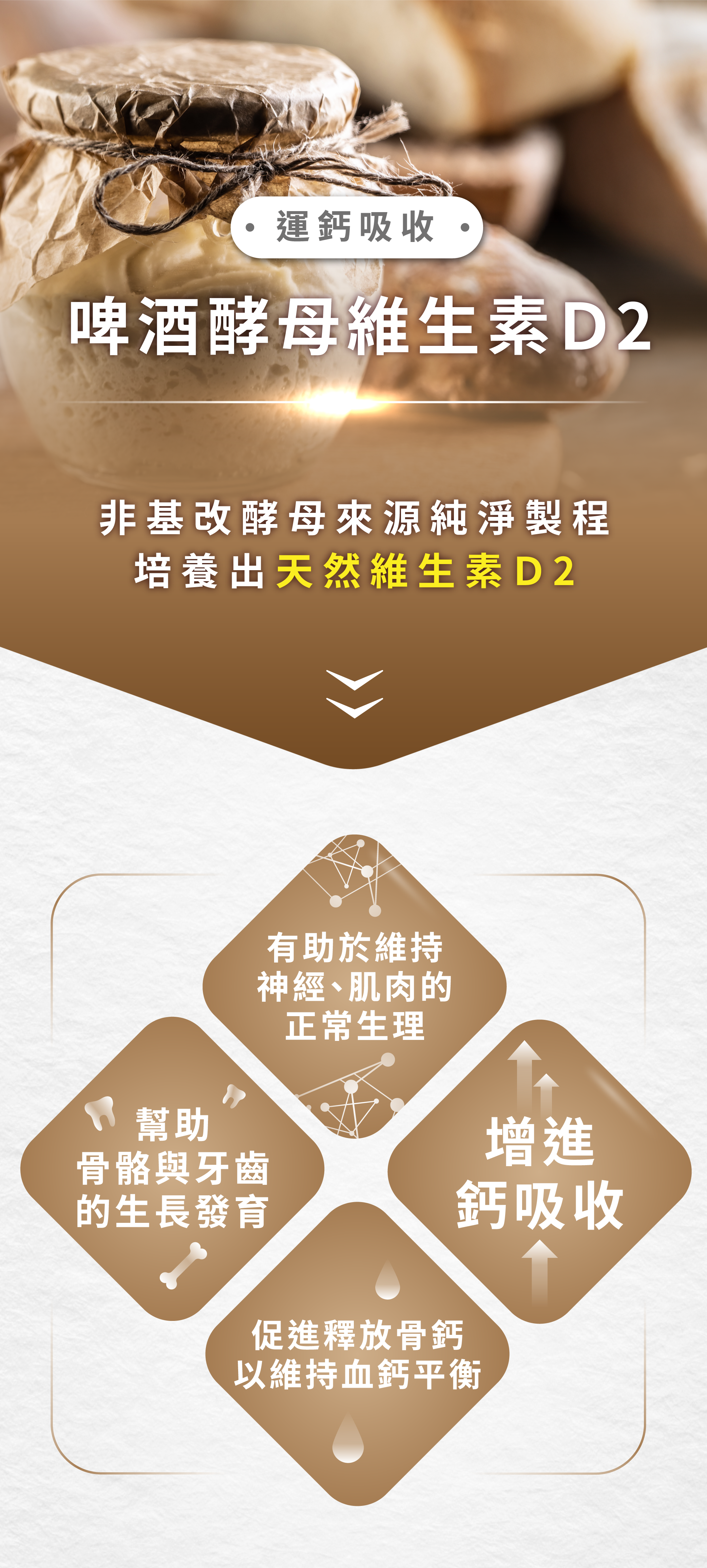 維生素Ｄ幫助增進鈣吸收