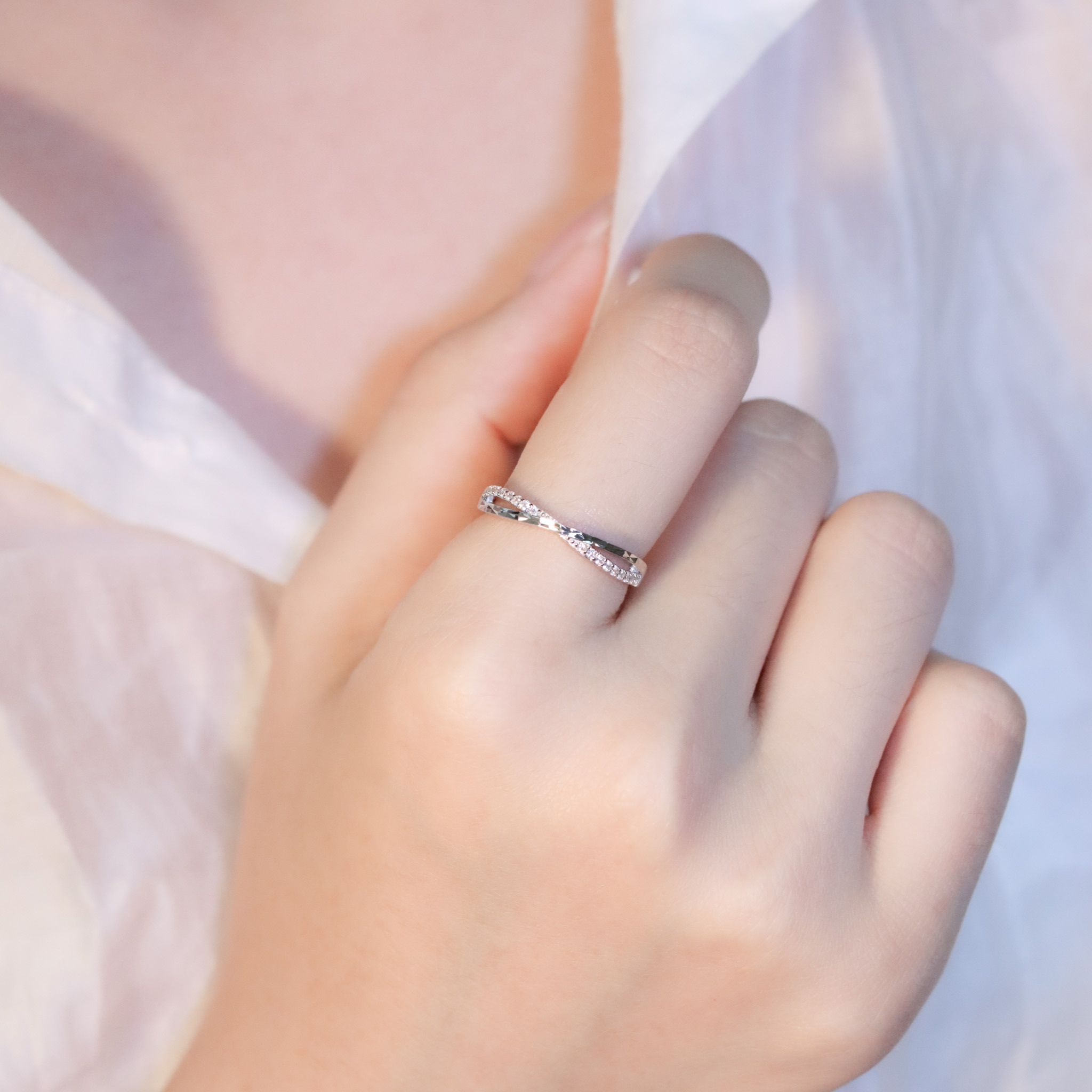 | 925純銀・ 白金・ 玫瑰金 | 邂逅星辰戒指 （銀/玫瑰金）  | RI0914 |