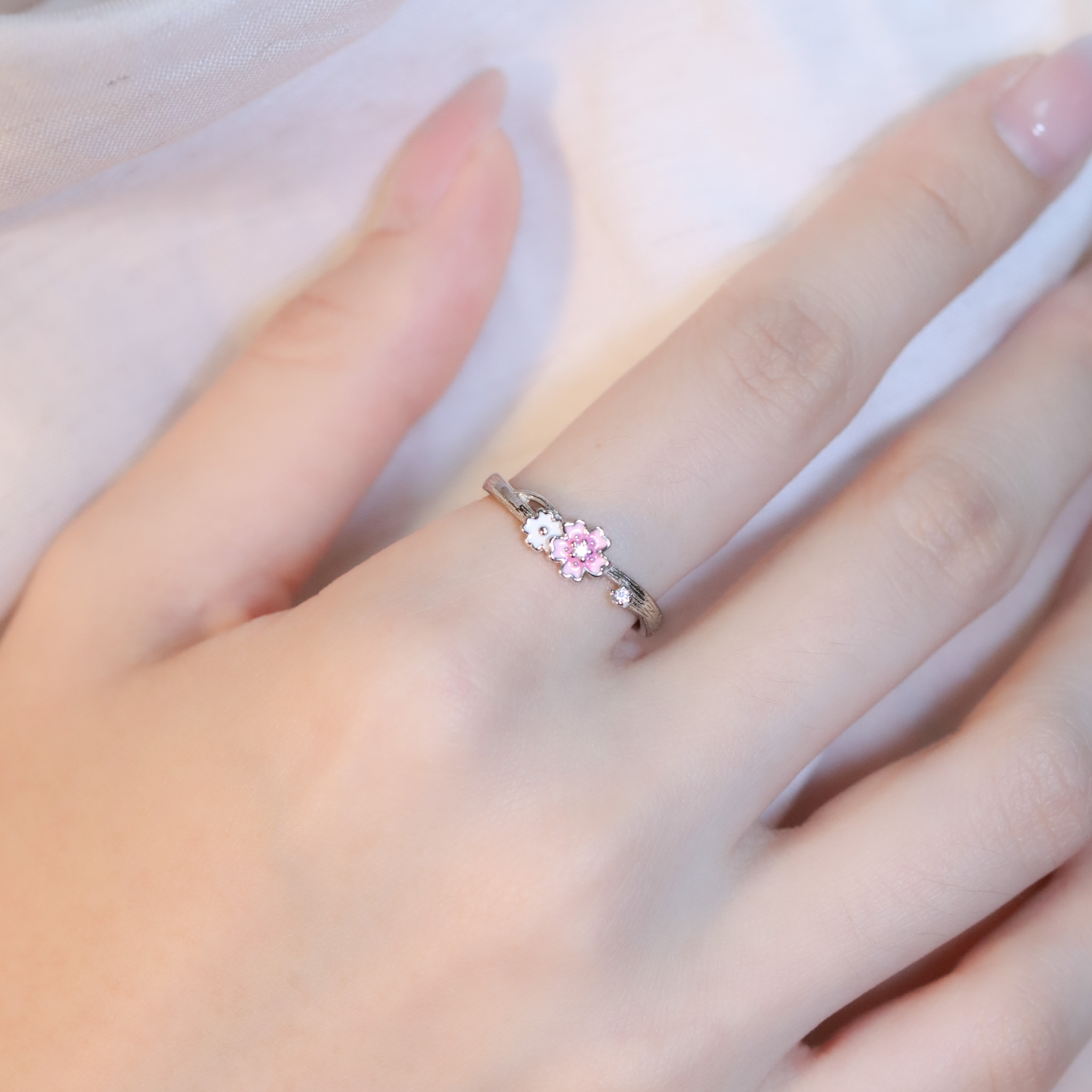 | 925銀 | 漫櫻小意戒指 | RI0916 |