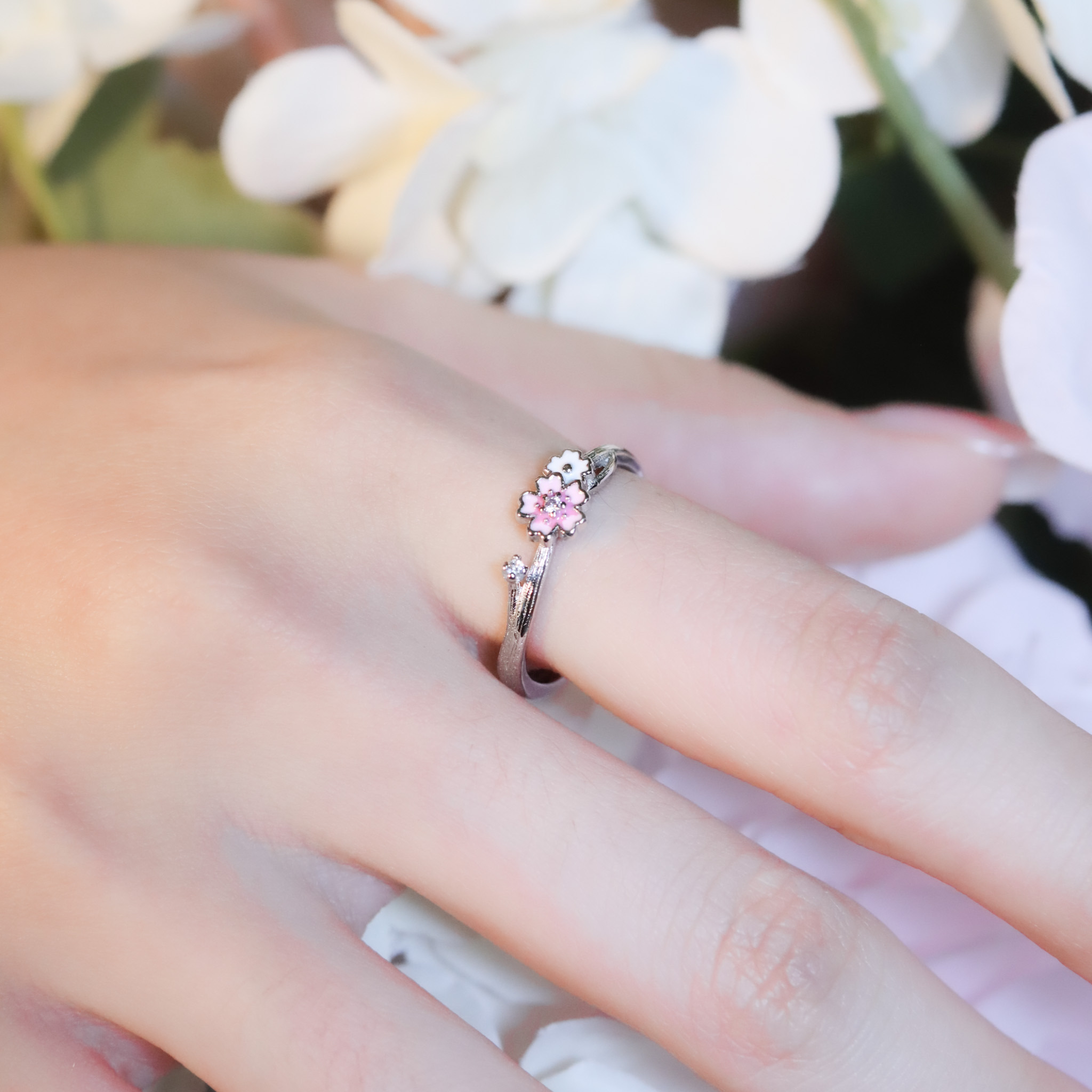 | 925銀 | 漫櫻小意戒指 | RI0916 |