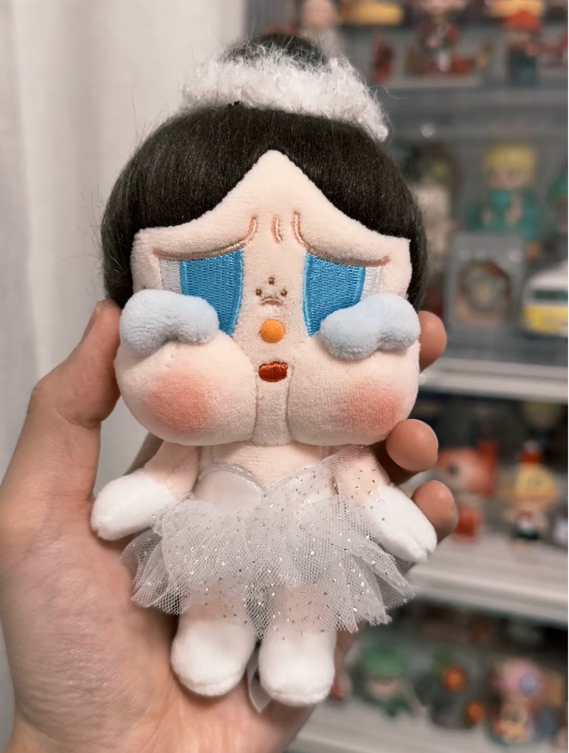 POP MART 泡泡瑪特 CRYBABY SHINY SHINY 毛絨吊卡 掛件娃娃 吊飾 收藏 July25