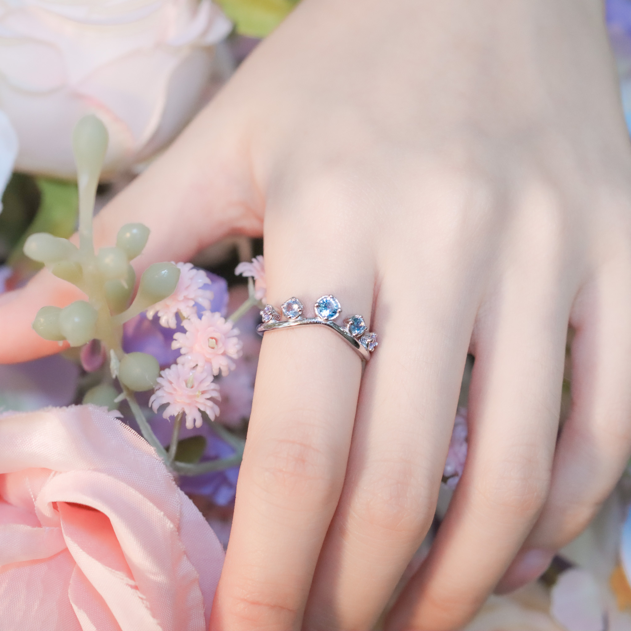 | 925純銀 | 漫藍舞曲戒指 | RI0926 |