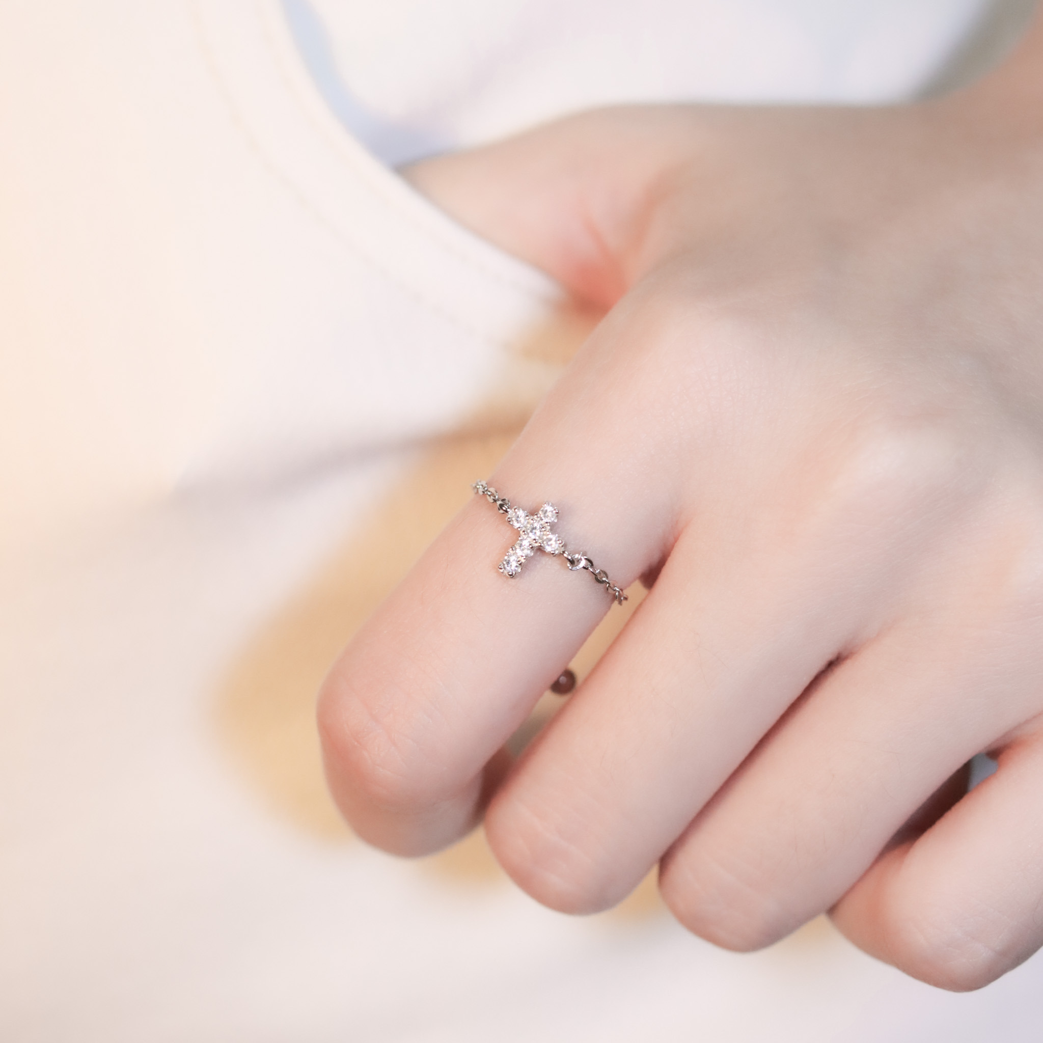 | 925純銀・白金 | 信仰戒指鏈 | RI0929 |