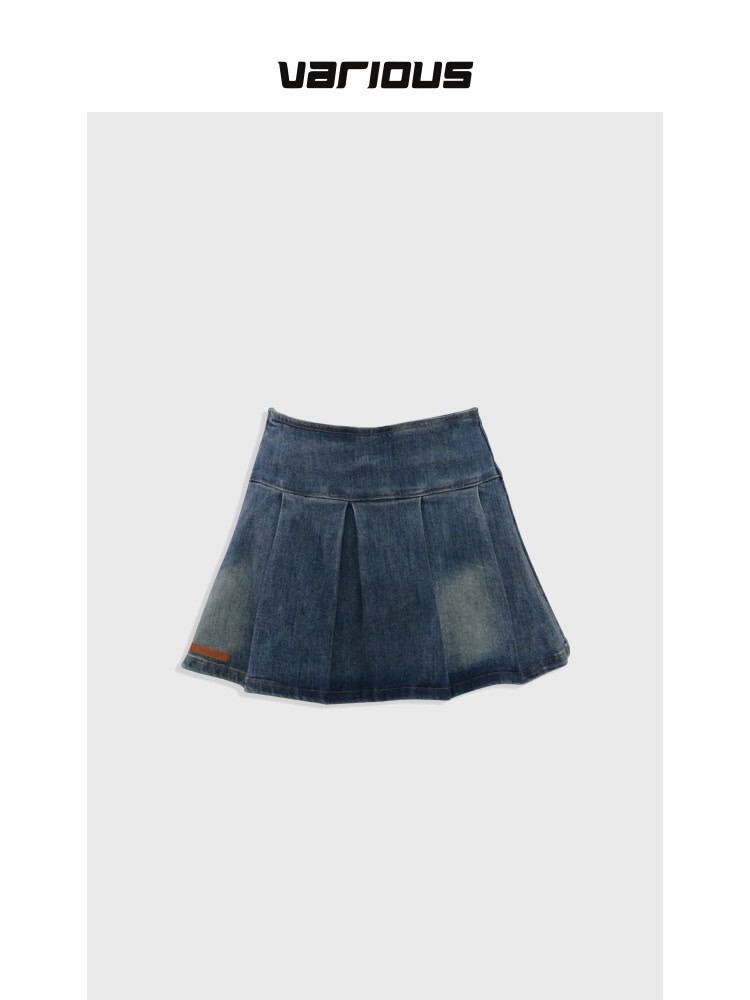 90’s學院派’College Style—牛仔裙