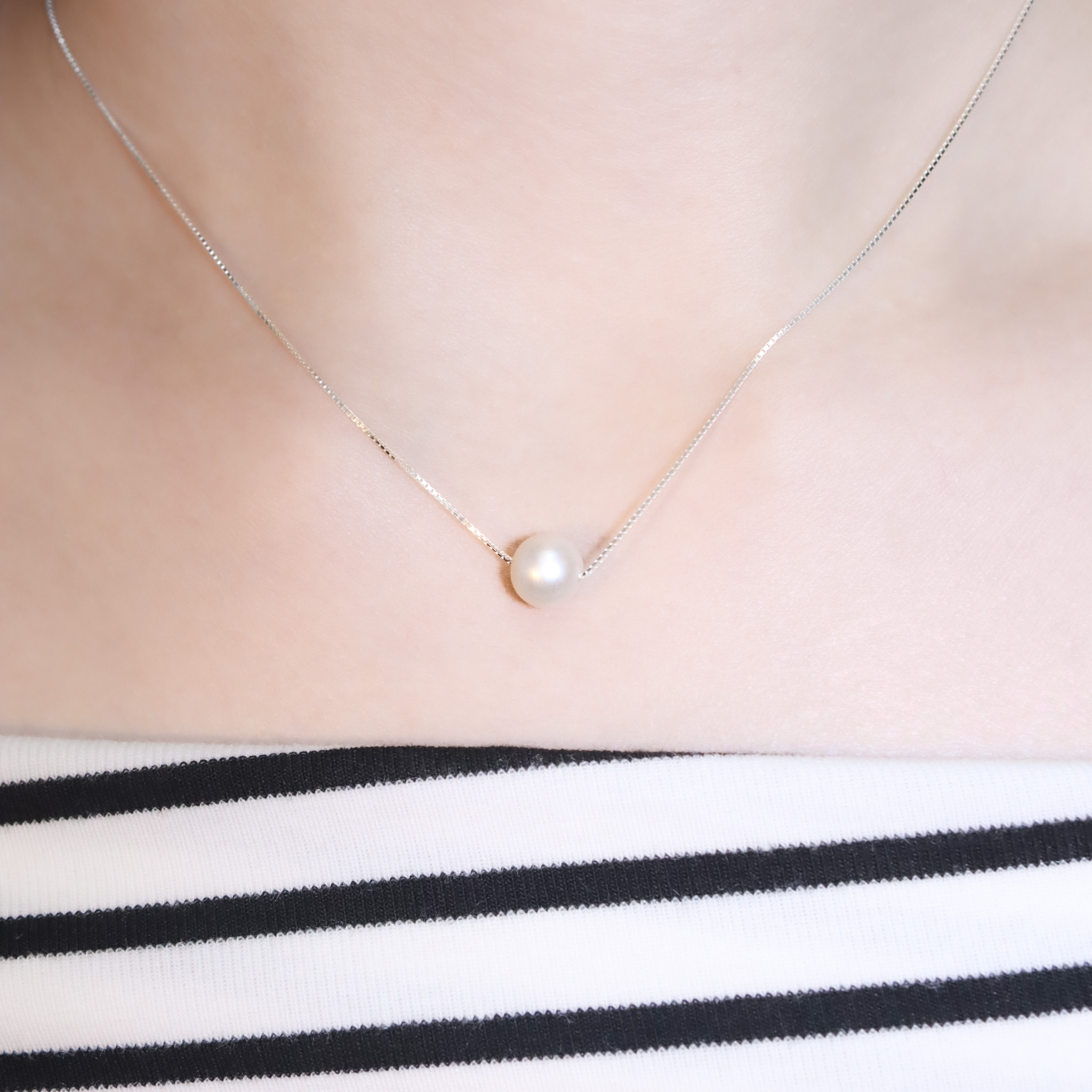 | 925純銀・珍珠 | 小珍珠項鍊| NE1441 |