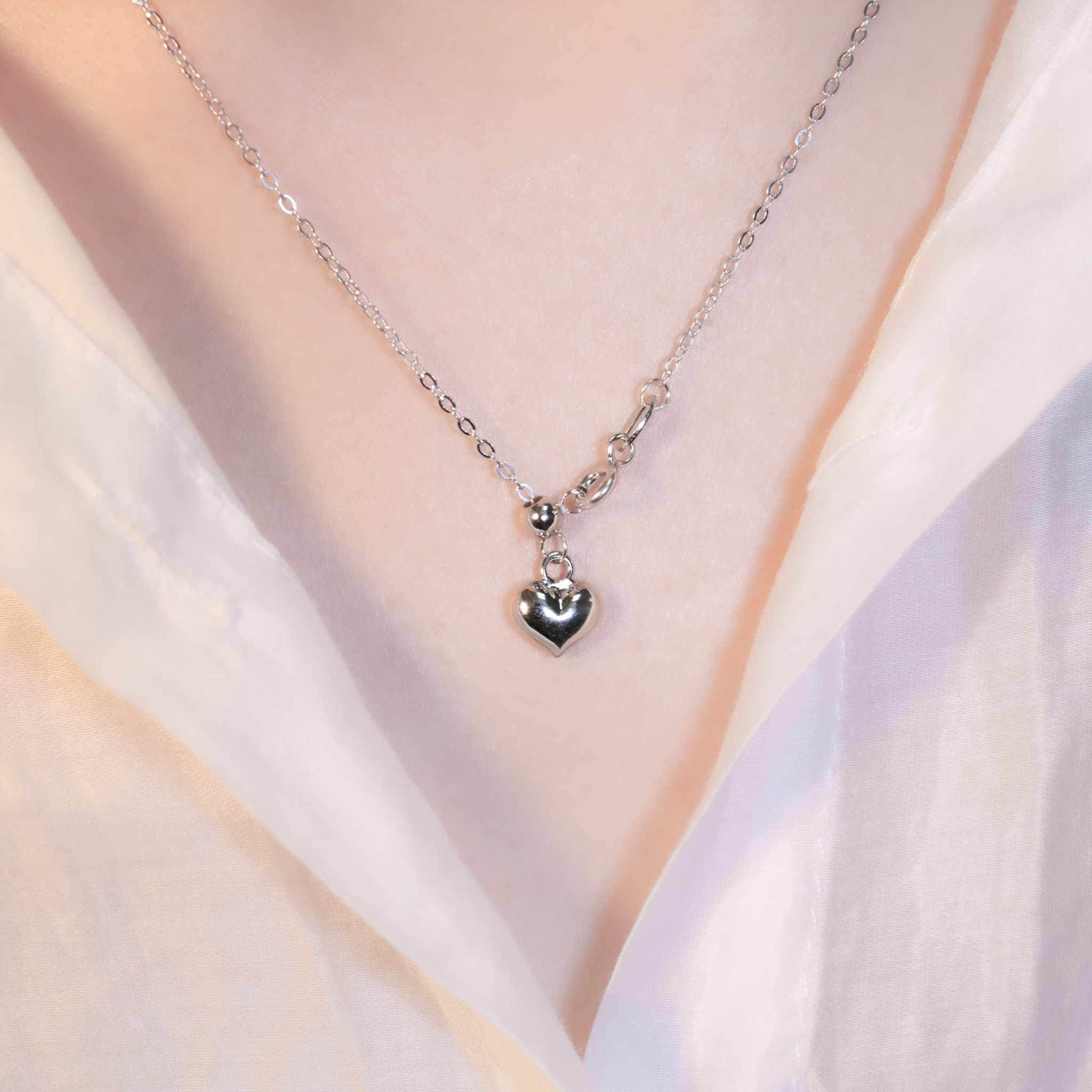 | 925銀丨飽滿小愛意項鍊 | NE1457 |