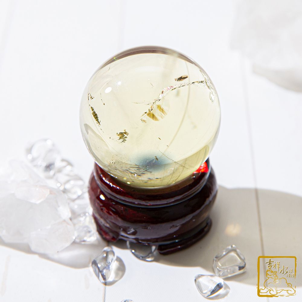 黃水晶球 4.2cm 財富之石