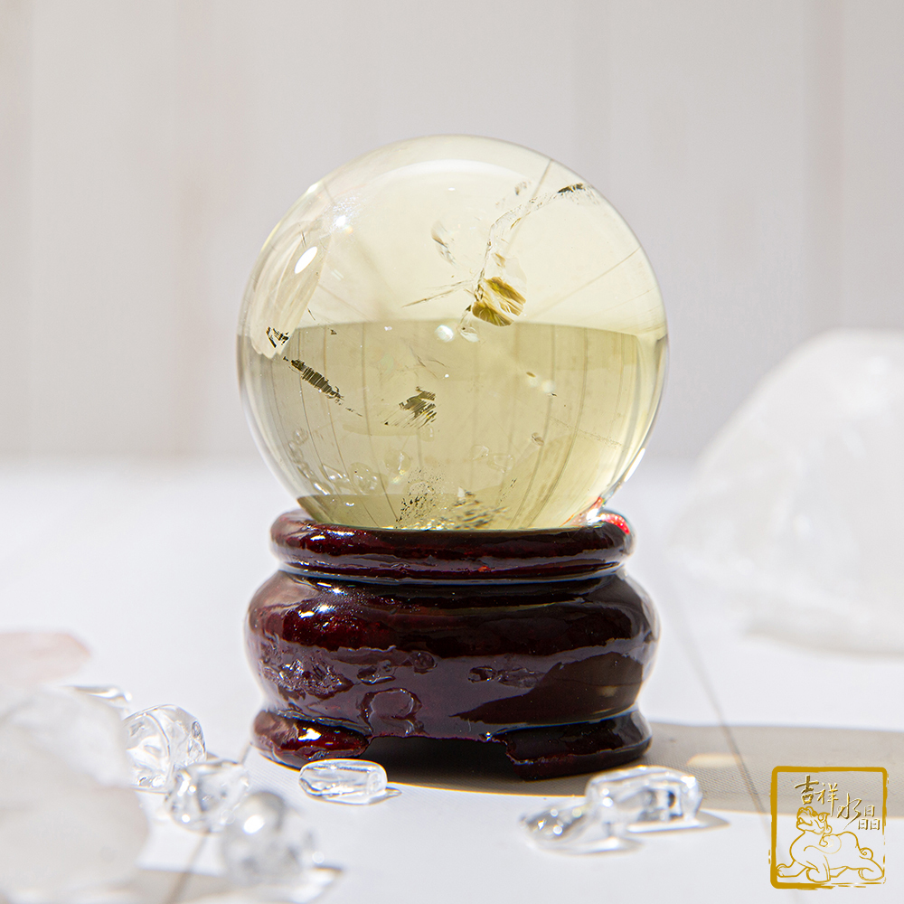 黃水晶球 4.2cm 財富之石