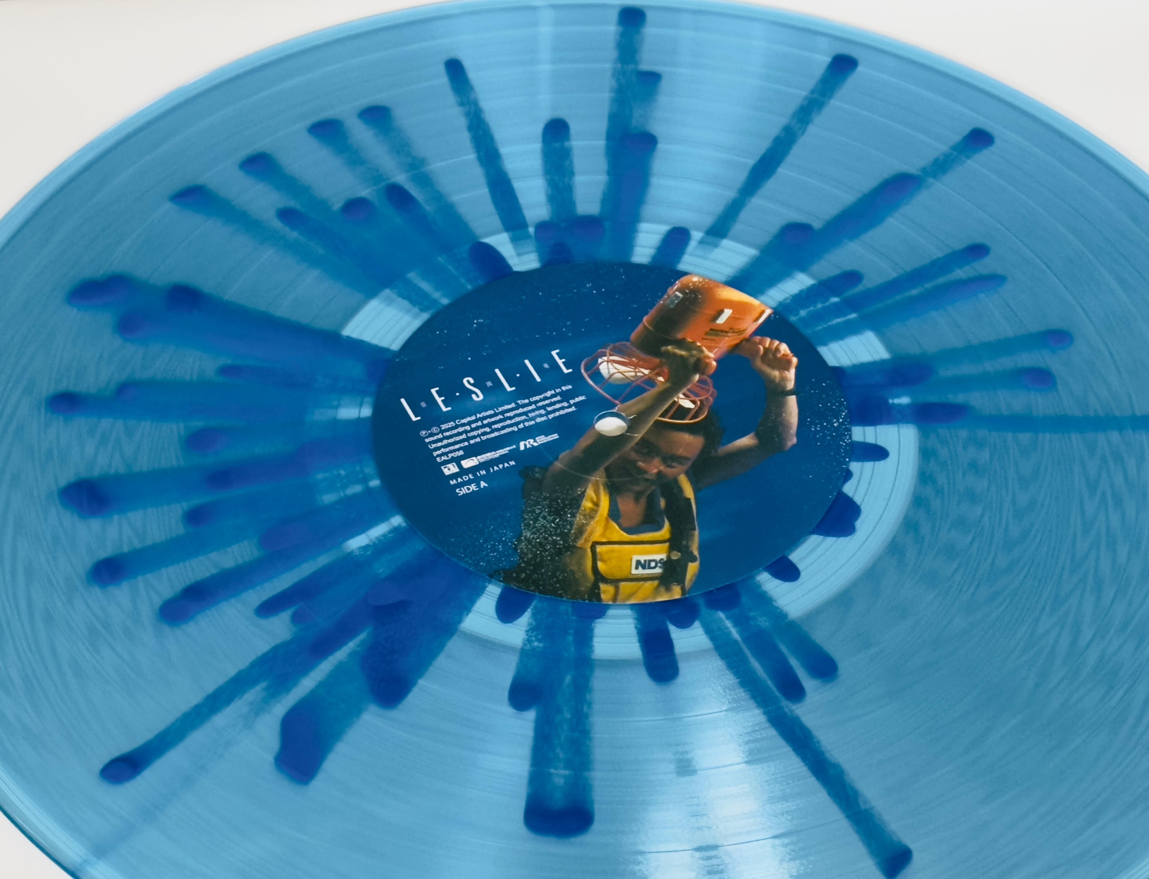 張國榮 Leslie Cheung - LESLIE LP (淺藍色透明+藍色爆花彩膠)