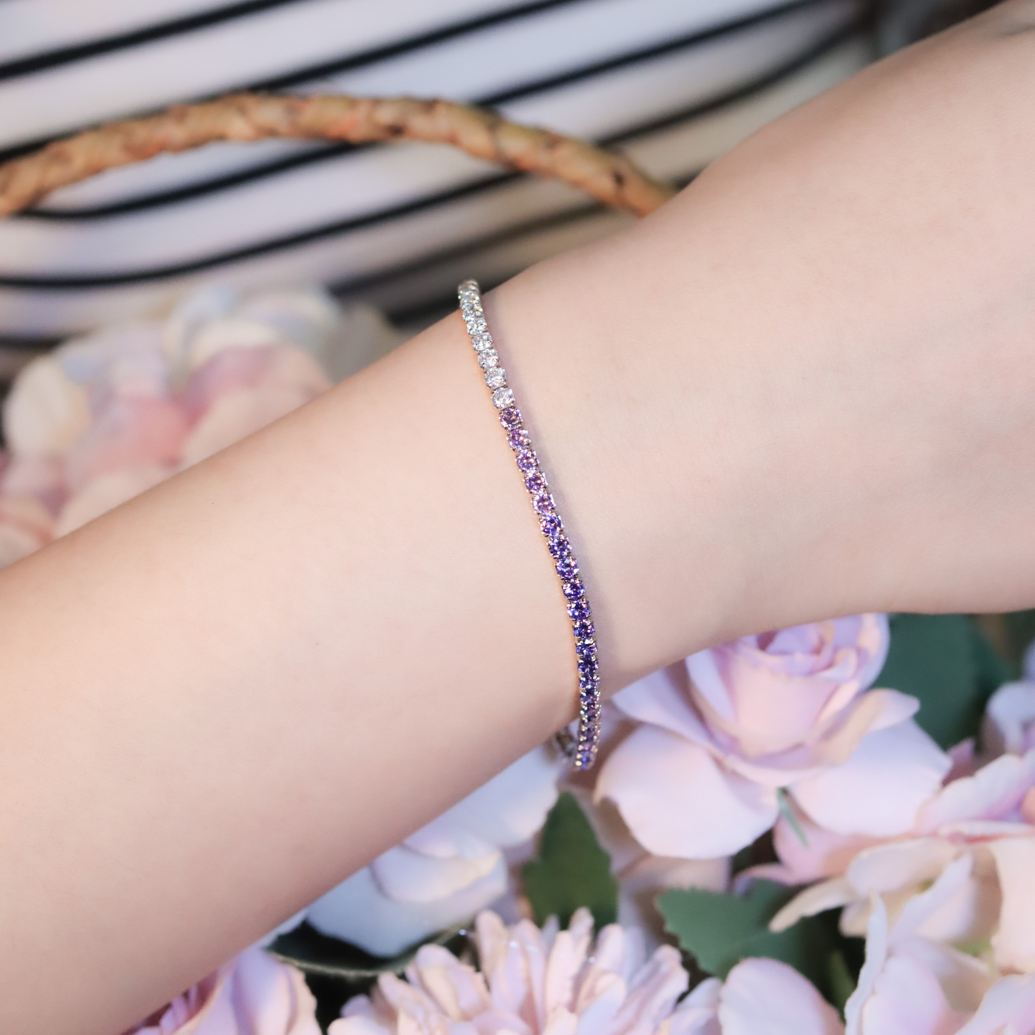 | 925純銀・白金 | 漫紫精靈時手鏈 | BR1379 |