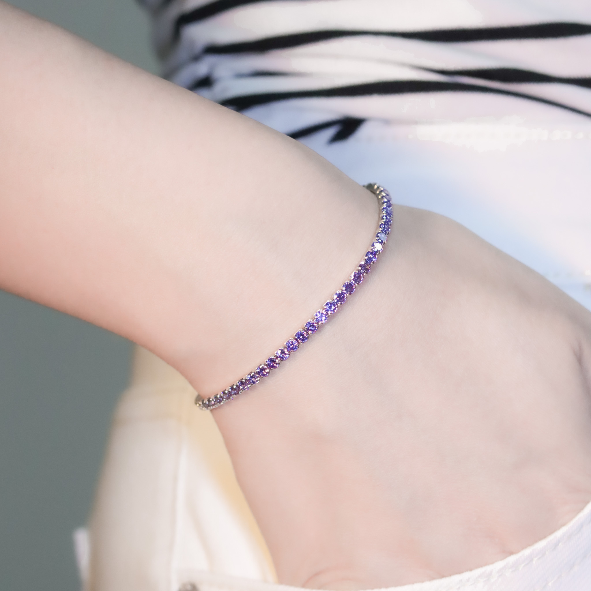 | 925純銀・白金 | 漫紫精靈時手鏈 | BR1379 |