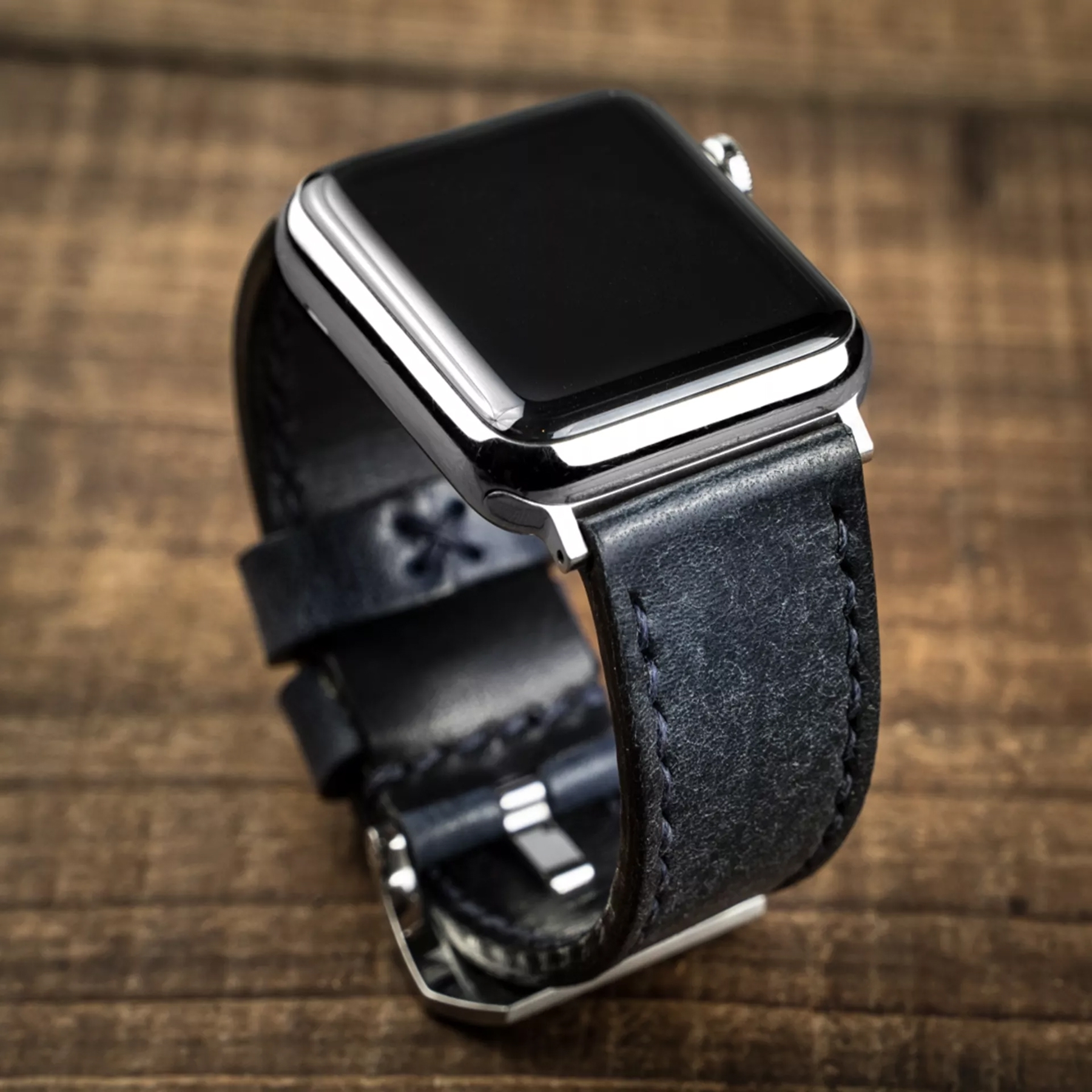 【沃坦】磨砂牛皮錶帶 Apple Watch / 002 夜幕藍