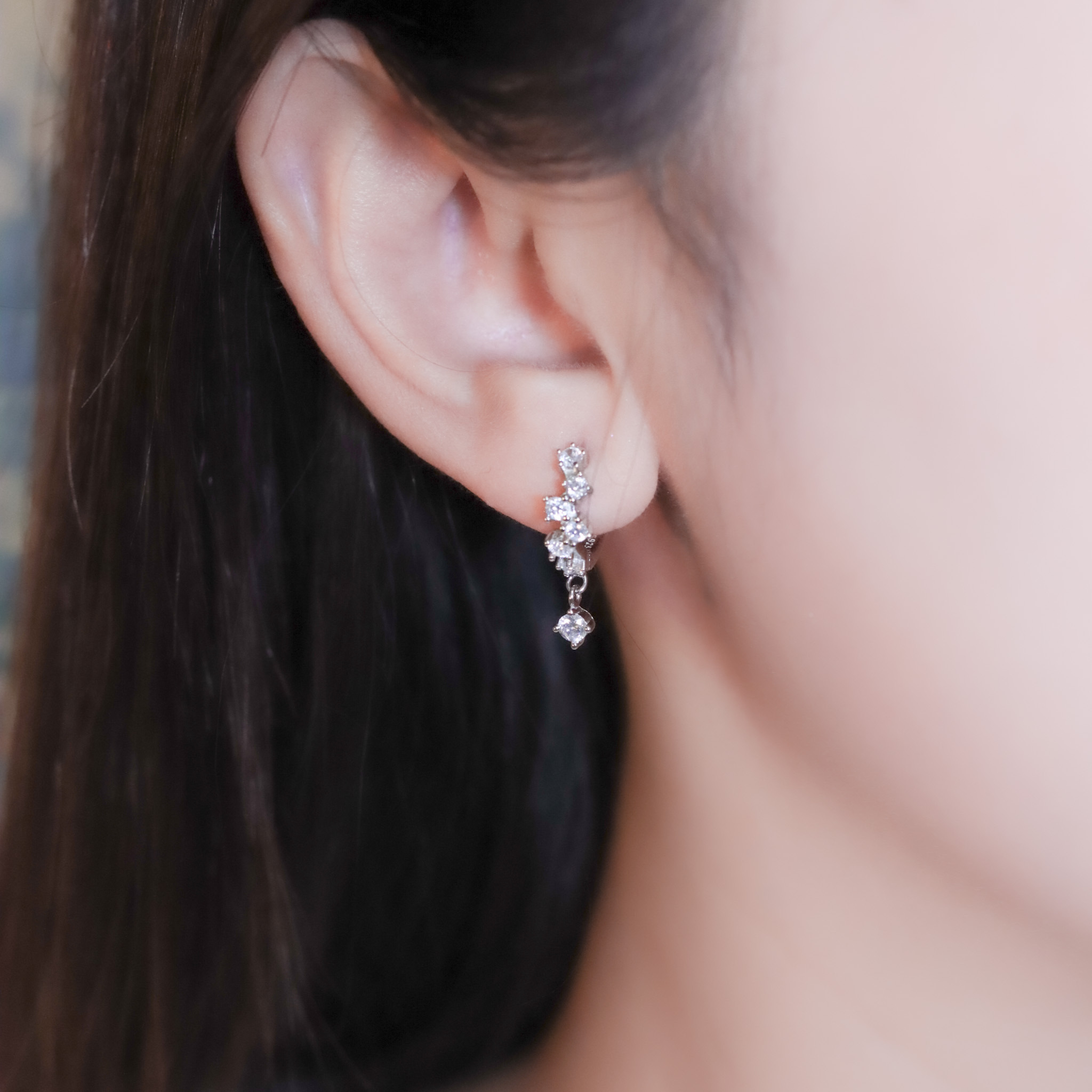 | 925純銀 | 繁星小圈耳環 | EA1025 |