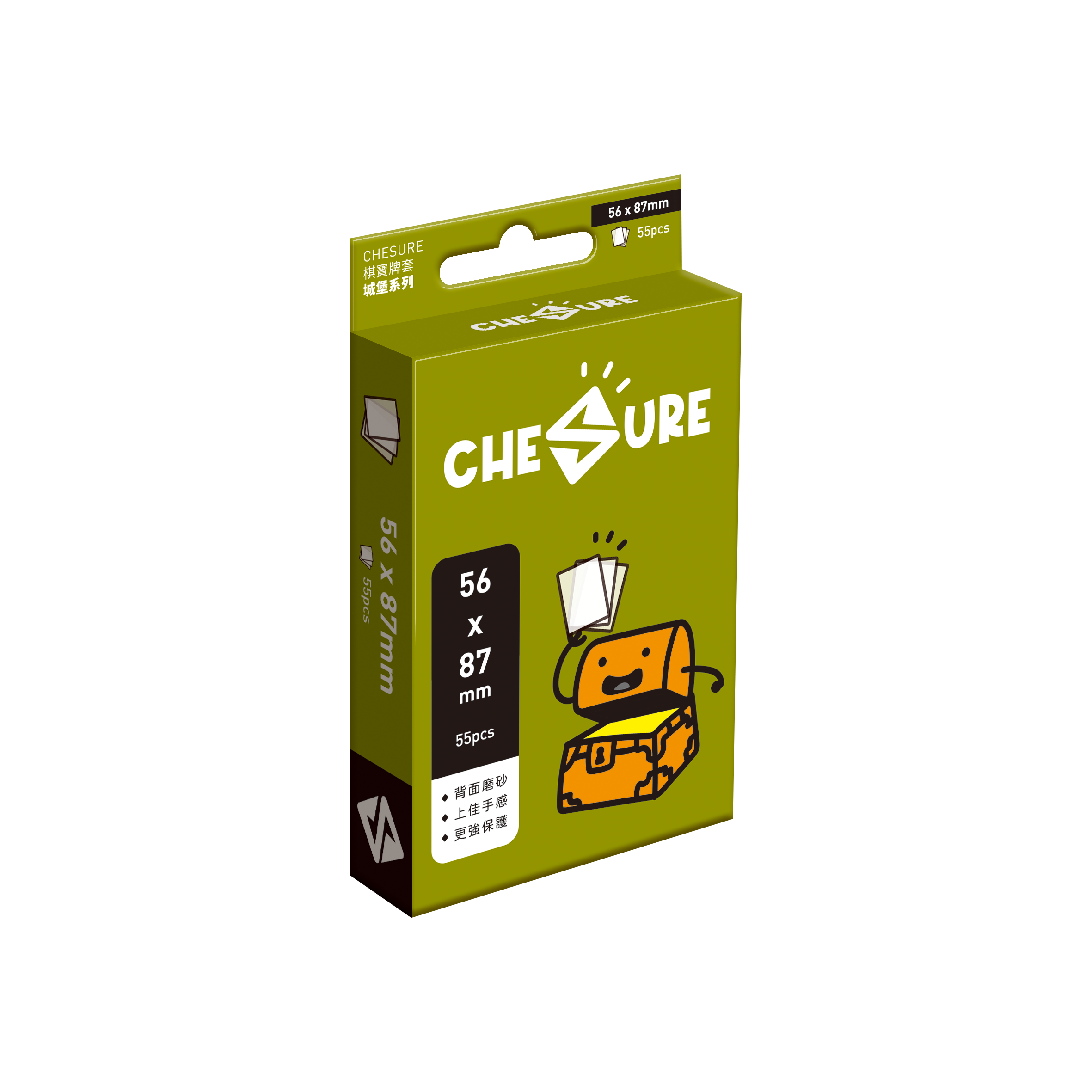 CHESURE 棋寶牌套－城堡系列 56*87mm (55張/包)