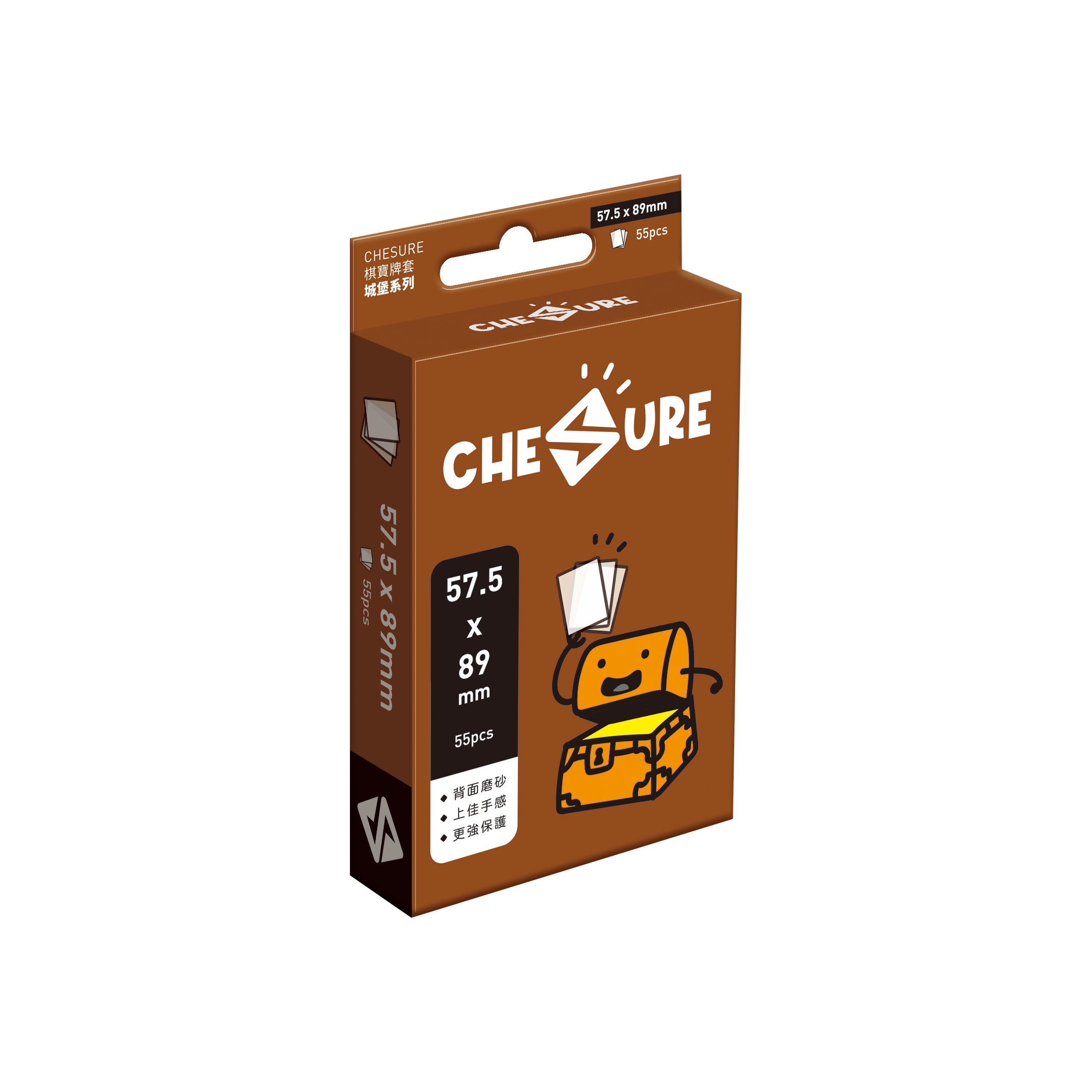 CHESURE 棋寶牌套－城堡系列 57.5*89mm (55張/包)