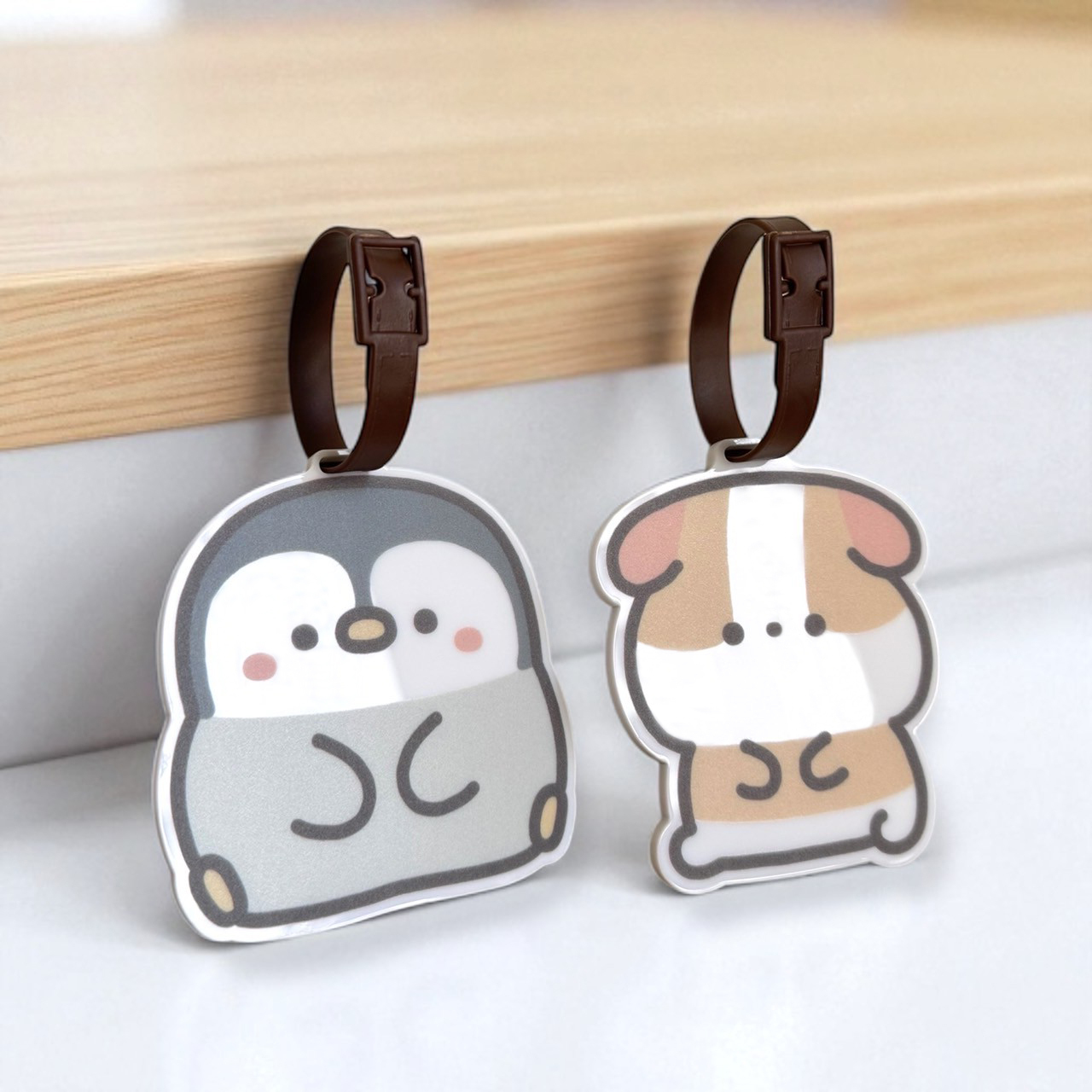 【路易斯與布丁】 壓克力行李吊牌