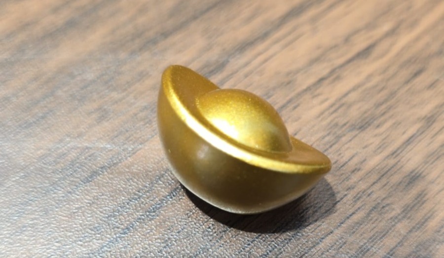 🔮能量水晶🔮實心銅合金制元寶(一套三粒)H7 CR139