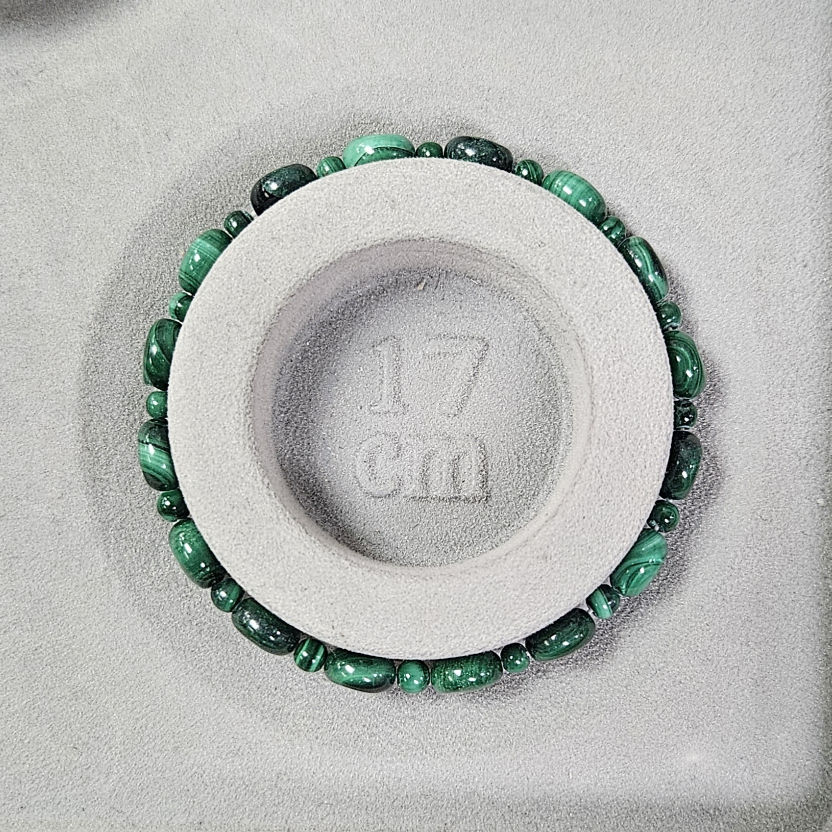 🔮能量水晶🔮 扁圓孔雀石金錢手鍊 (H7 CR142)