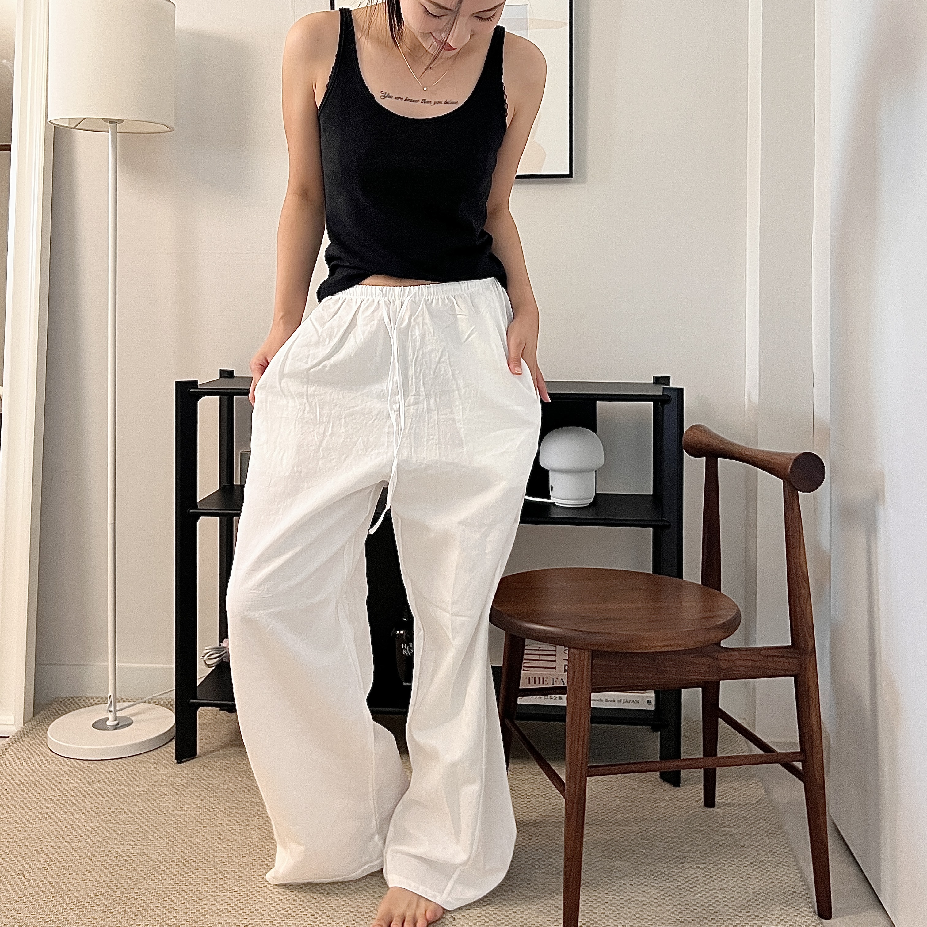 空氣感🫧棉麻落地長褲