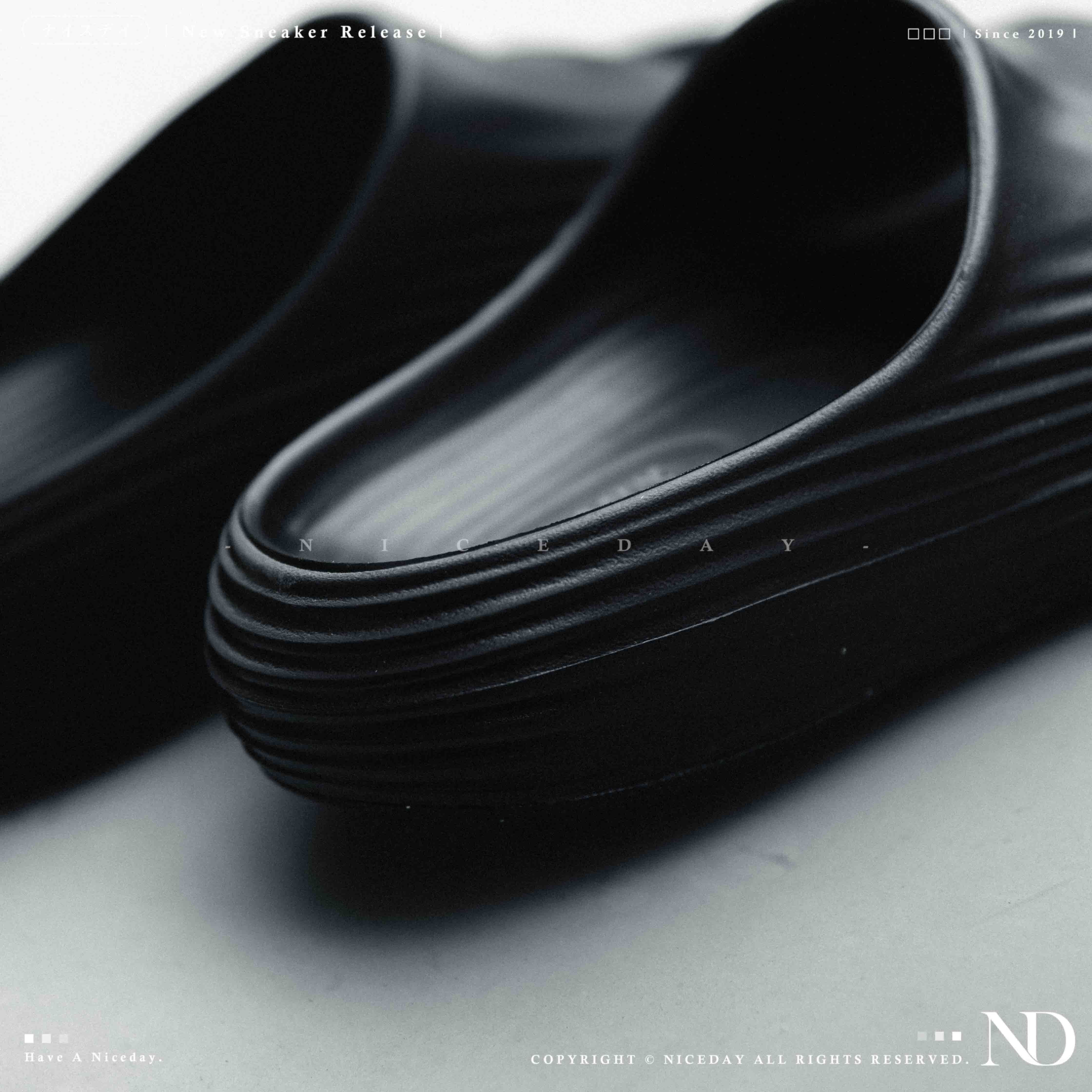 NICEDAY 現貨 Nike ReactX Rejuven 8 黑色 黑 黑魂 純黑 拖鞋 線條 女鞋 HV4484-001