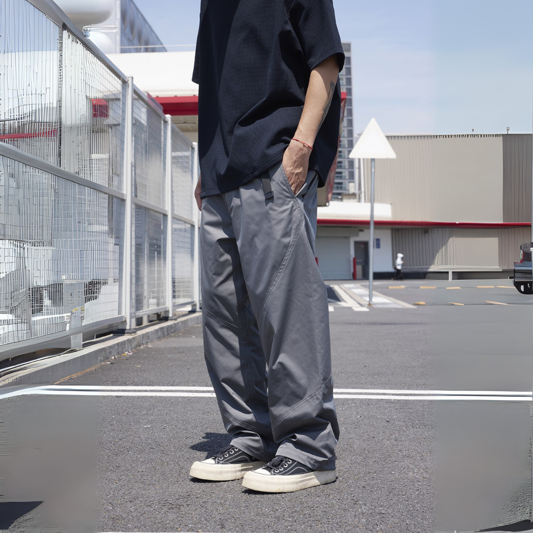 輕薄涼感速乾彎刀版型休閒褲