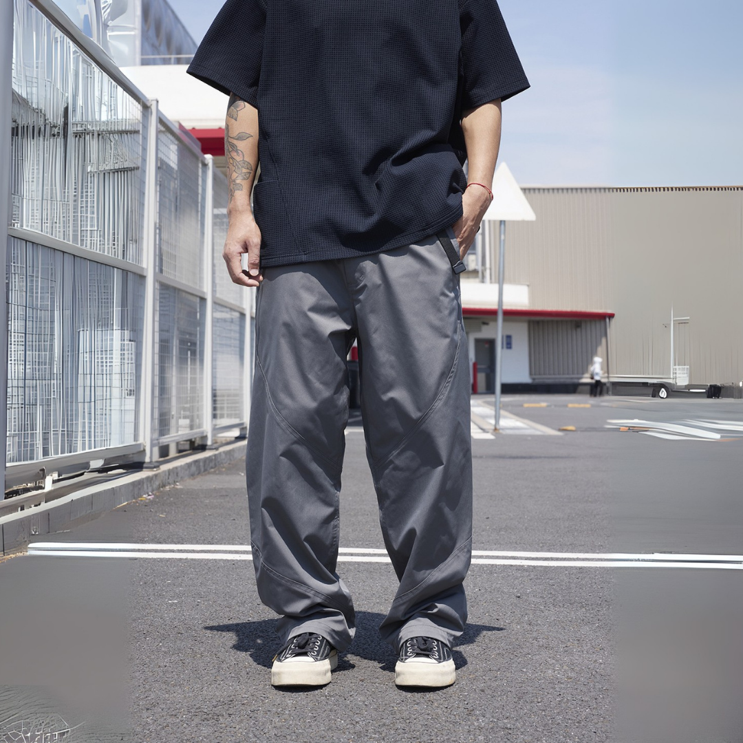 輕薄涼感速乾彎刀版型休閒褲