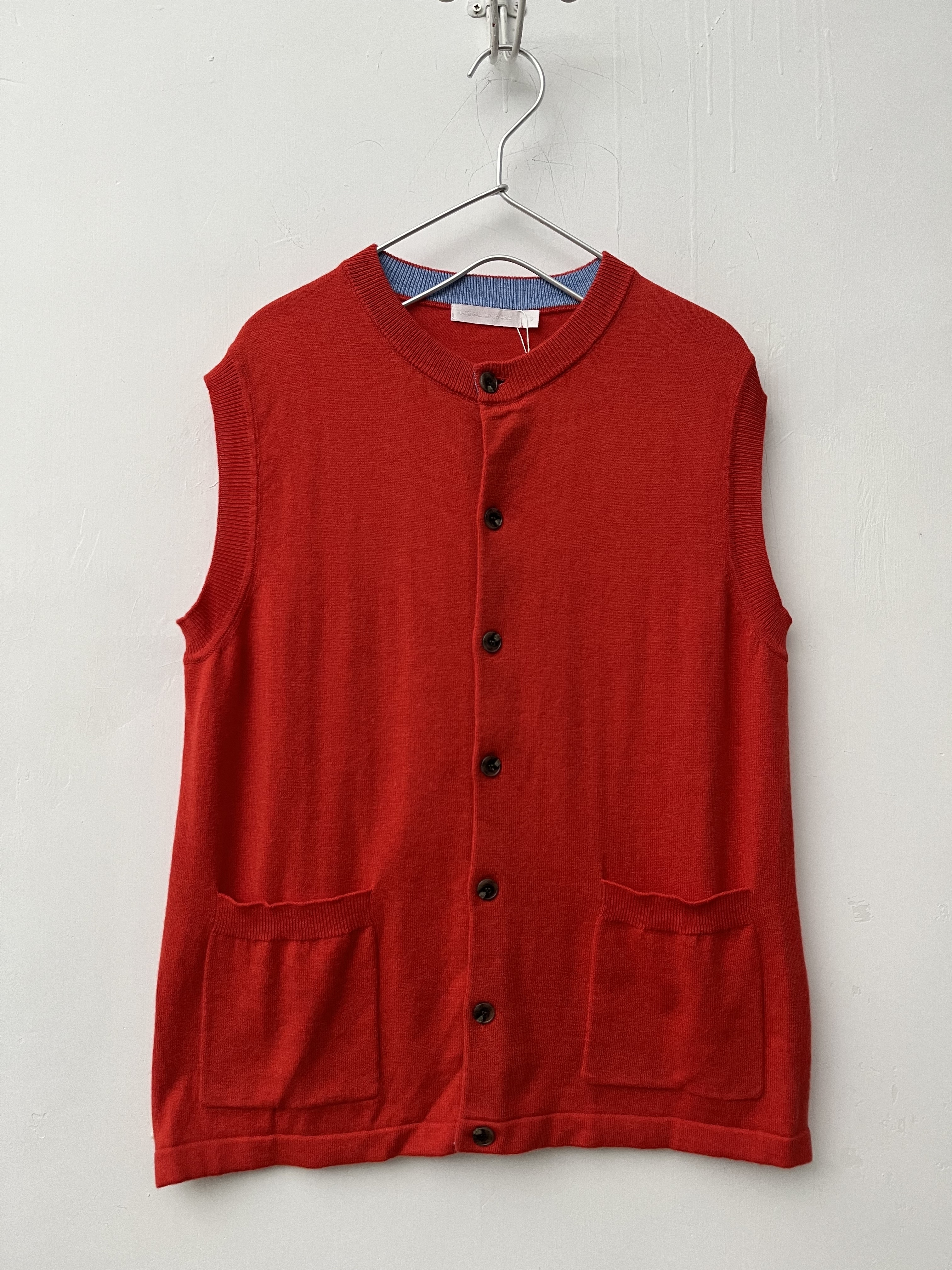 NATURAL LAUNDRY紅色針織背心外套