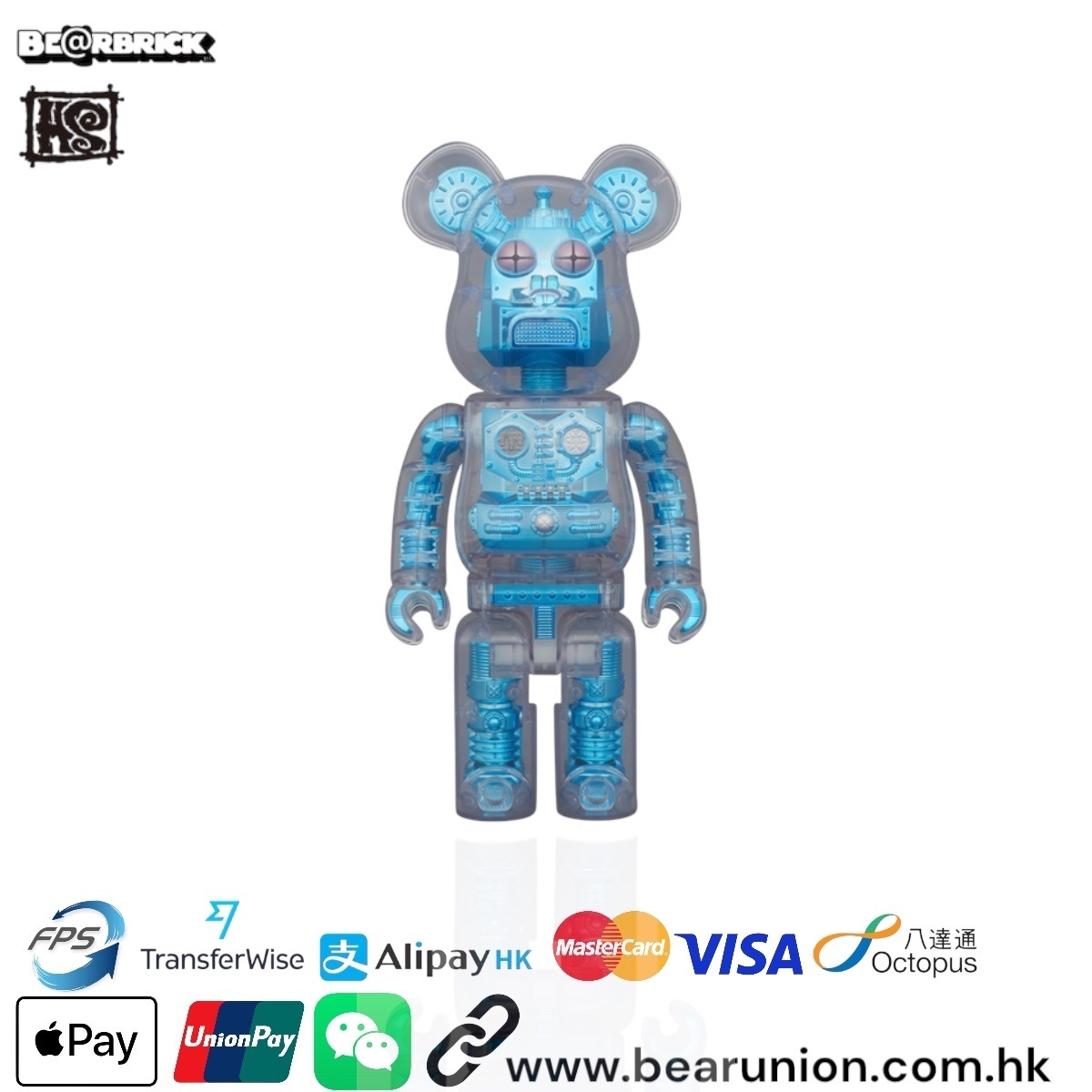 🎏預訂🎏Bearbrick 400% HxS HIROTA SAIGANSHOMETALLIC BLUE
